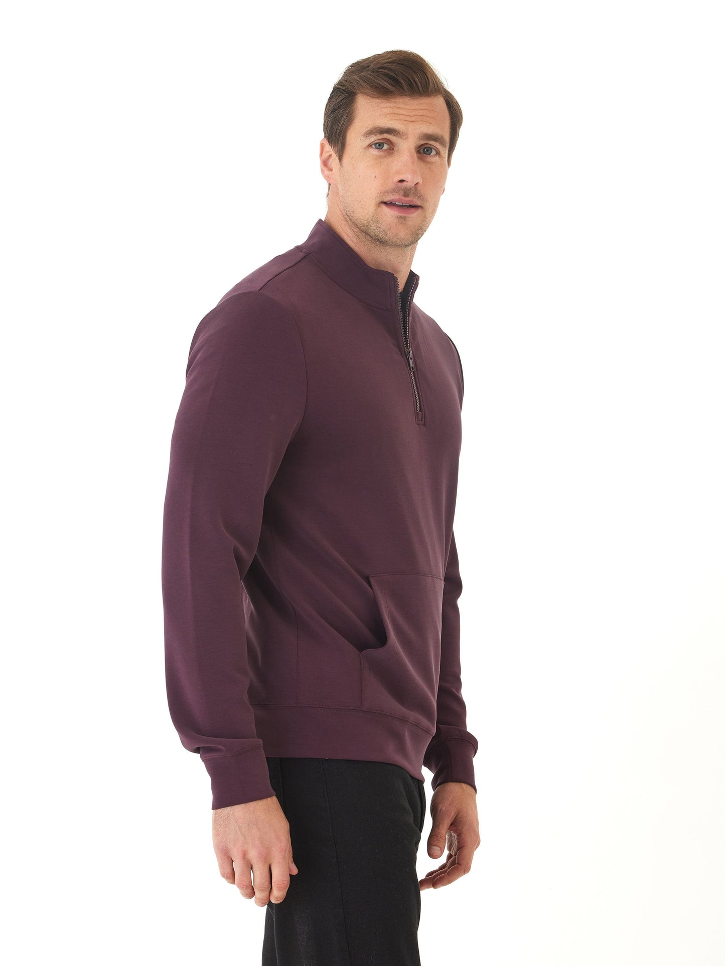 Trevor Peached Modal Half Zip