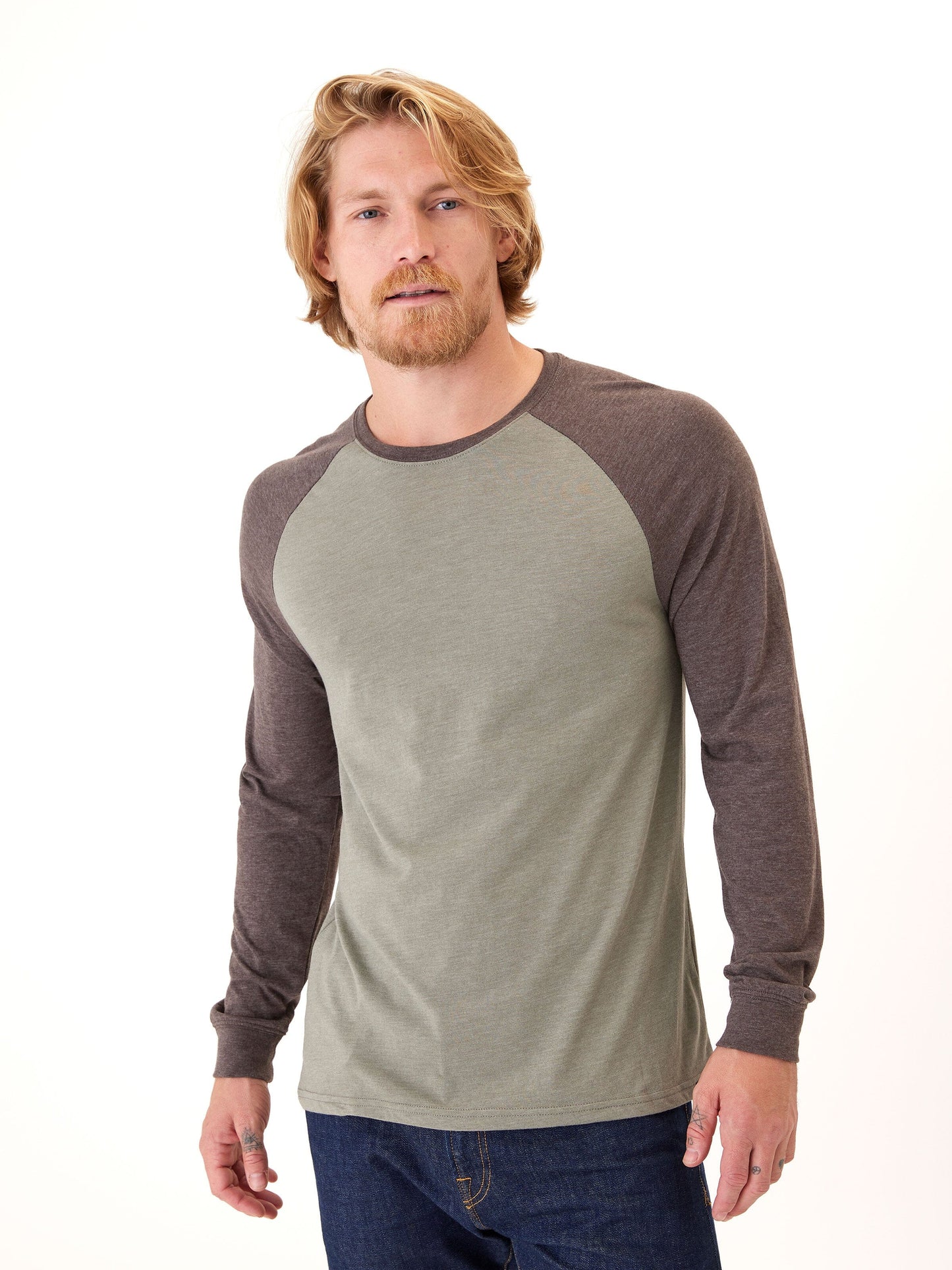 Triblend Long Sleeve Raglan Tee
