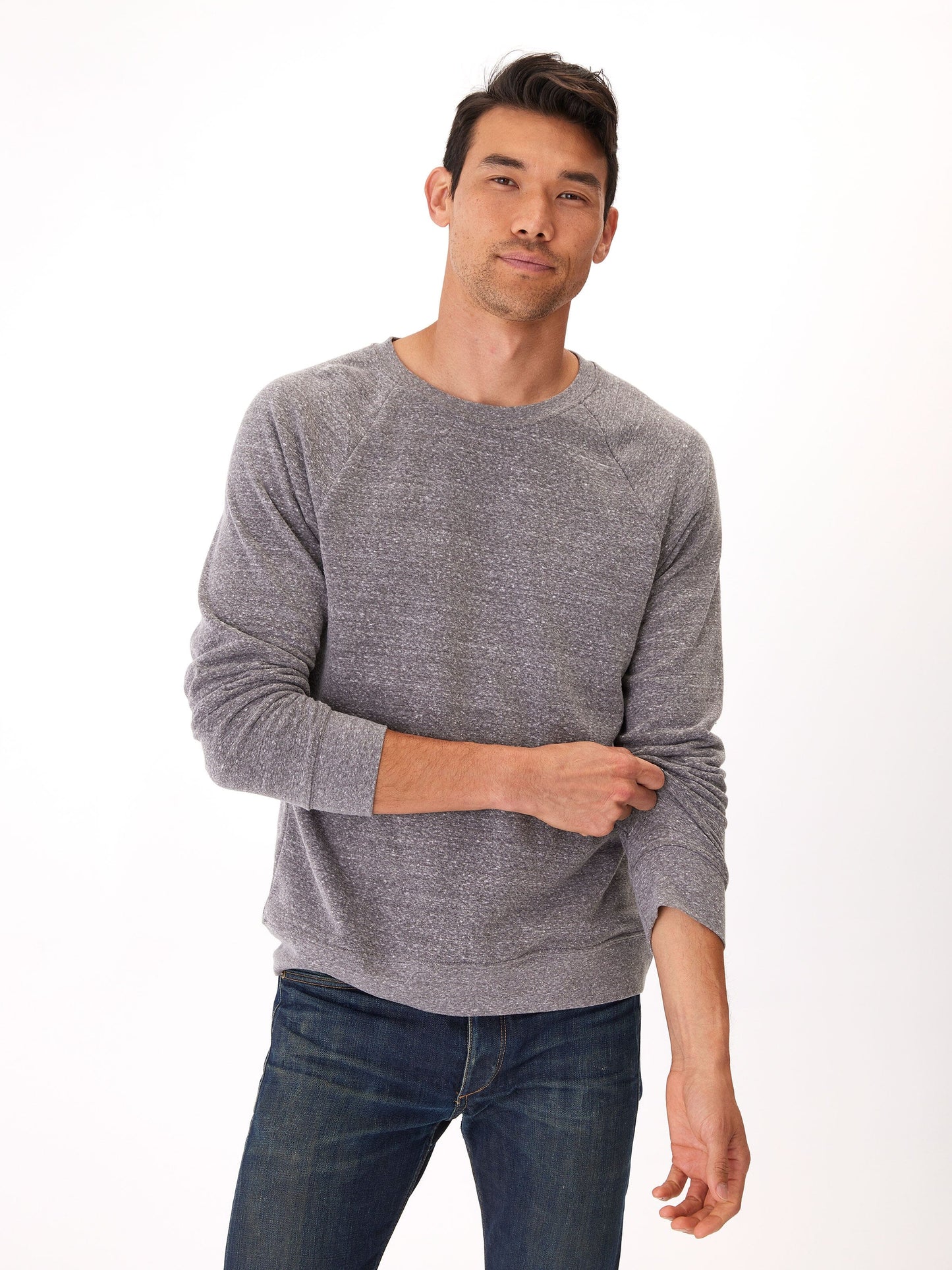 Triblend Long Sleeve Raglan Sweatshirt