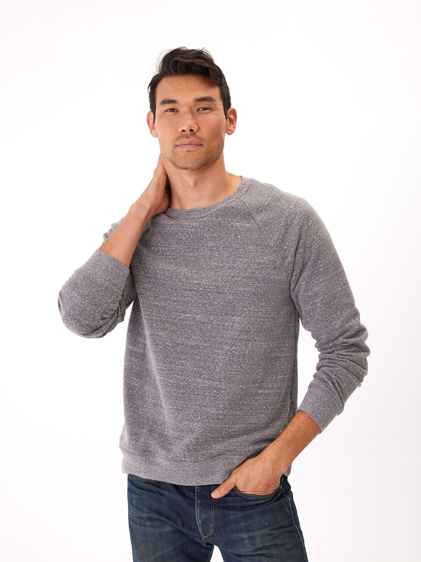 Triblend Long Sleeve Raglan Sweatshirt