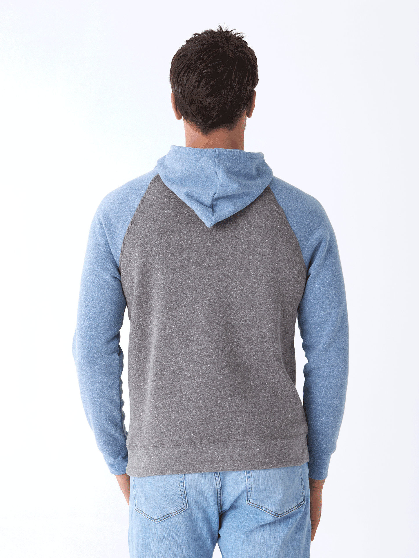 Triblend Fleece Colorblock Raglan Hoodie