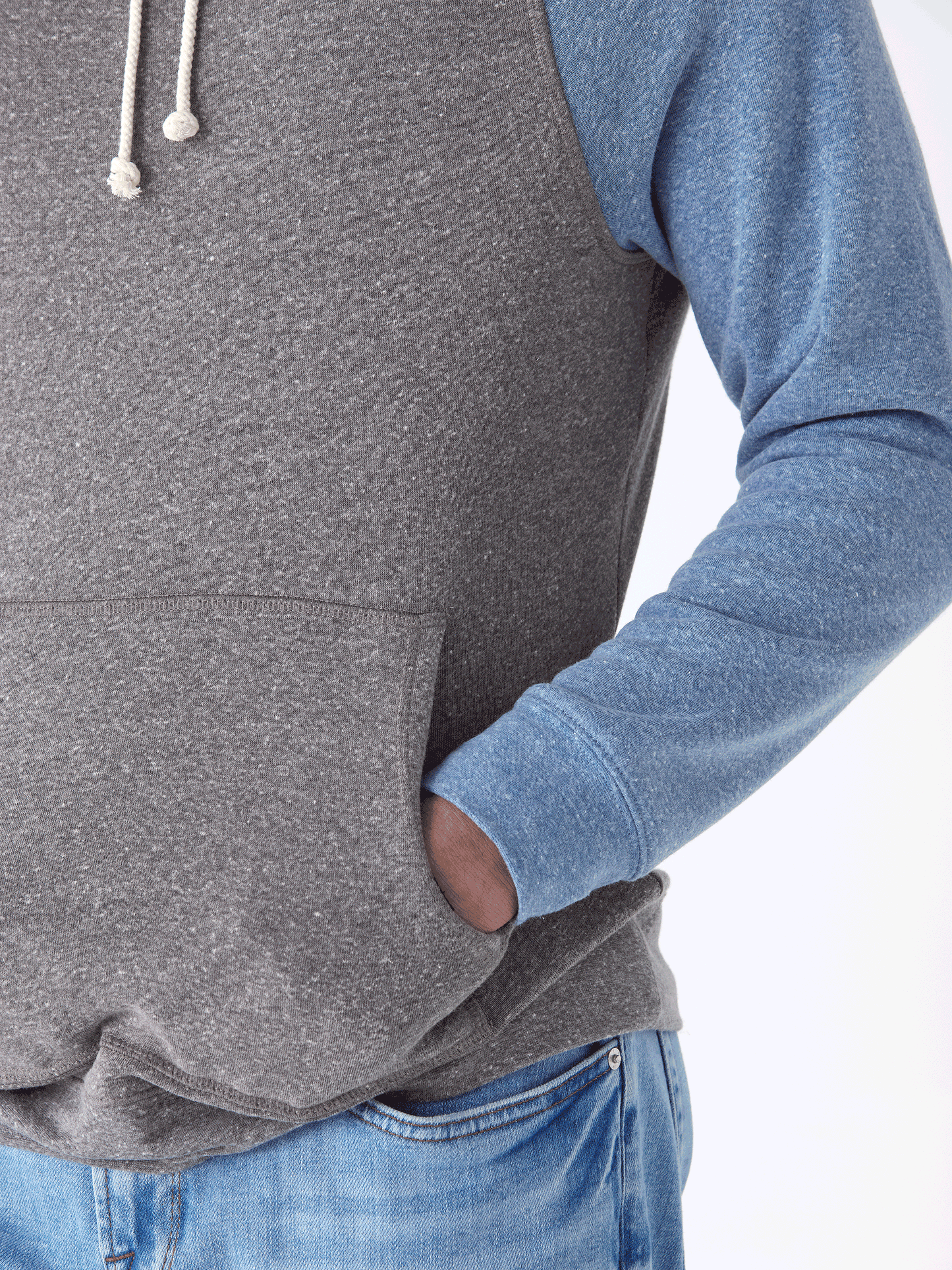 Triblend Fleece Colorblock Raglan Hoodie
