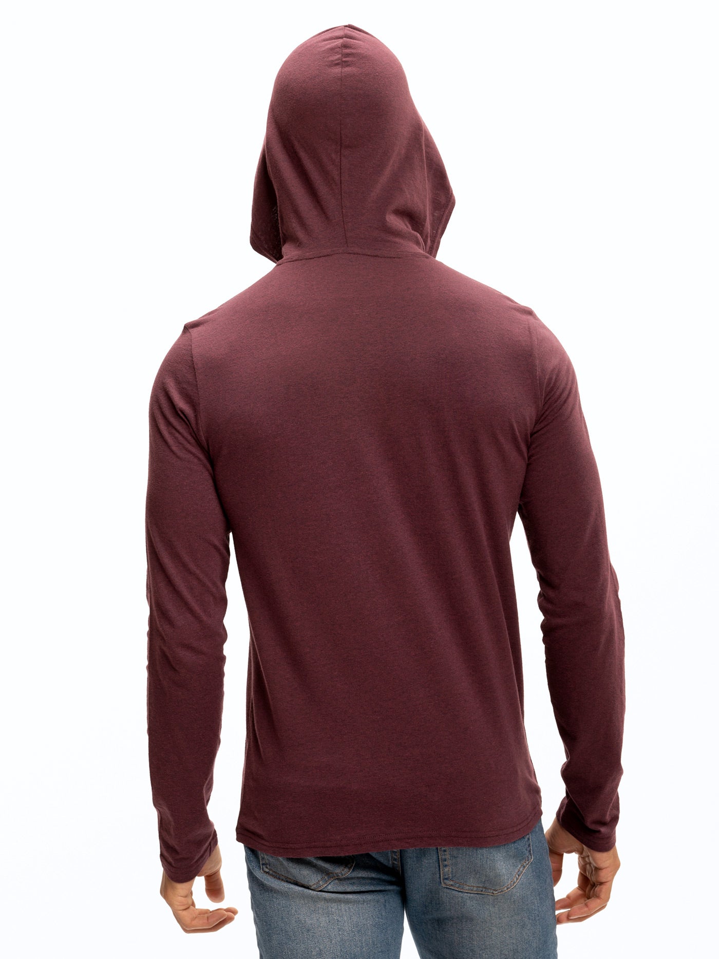 Baseline Long Sleeve Triblend Henley Hoodie