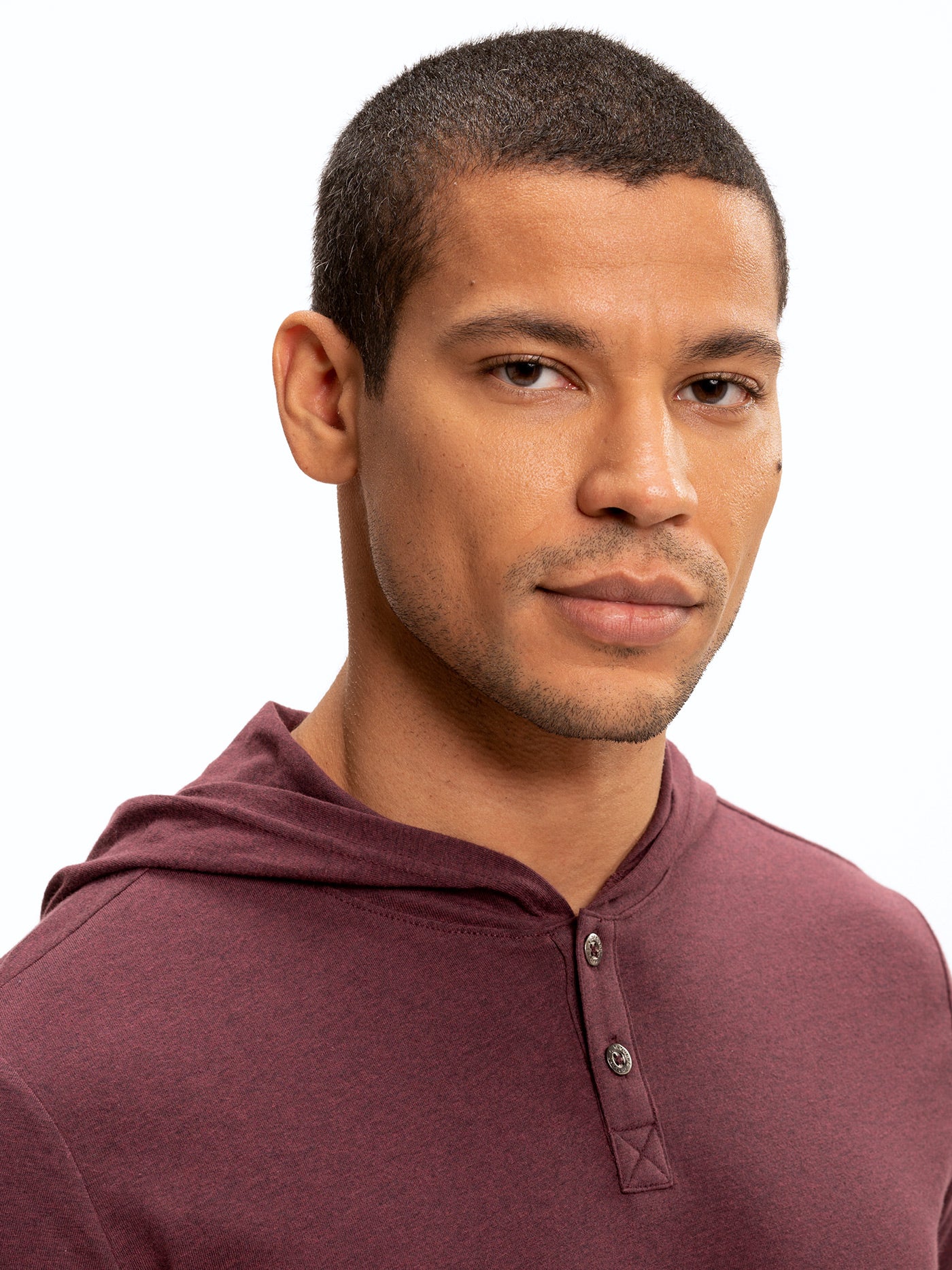 Baseline Long Sleeve Triblend Henley Hoodie