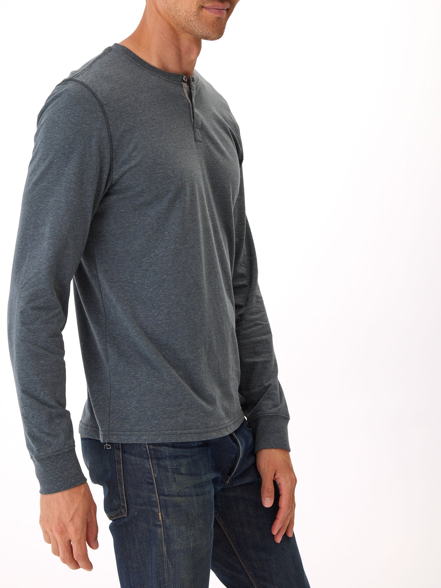 Baseline Long Sleeve Triblend Henley