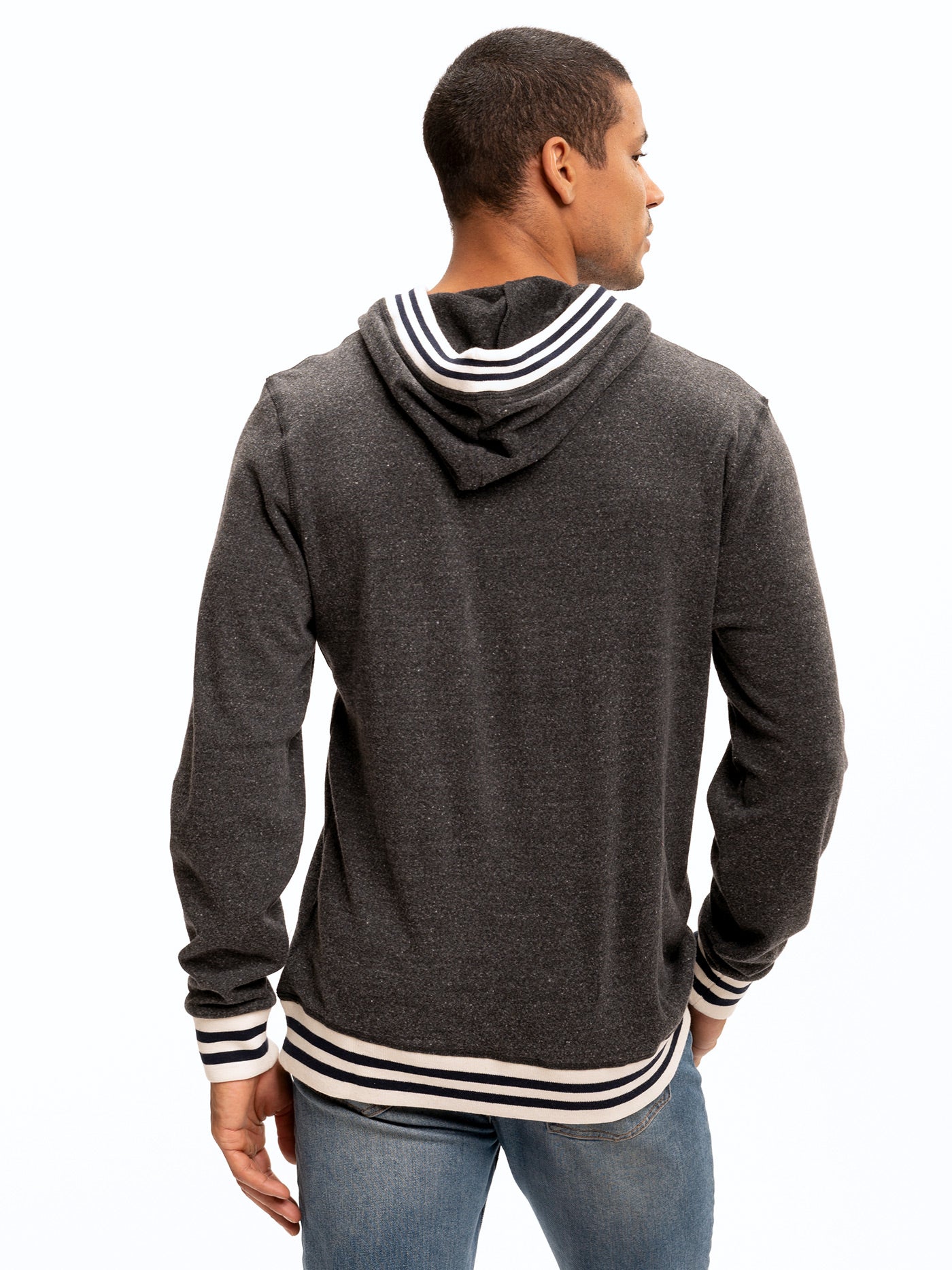 Tyson Contrast Rib Pullover Hoodie