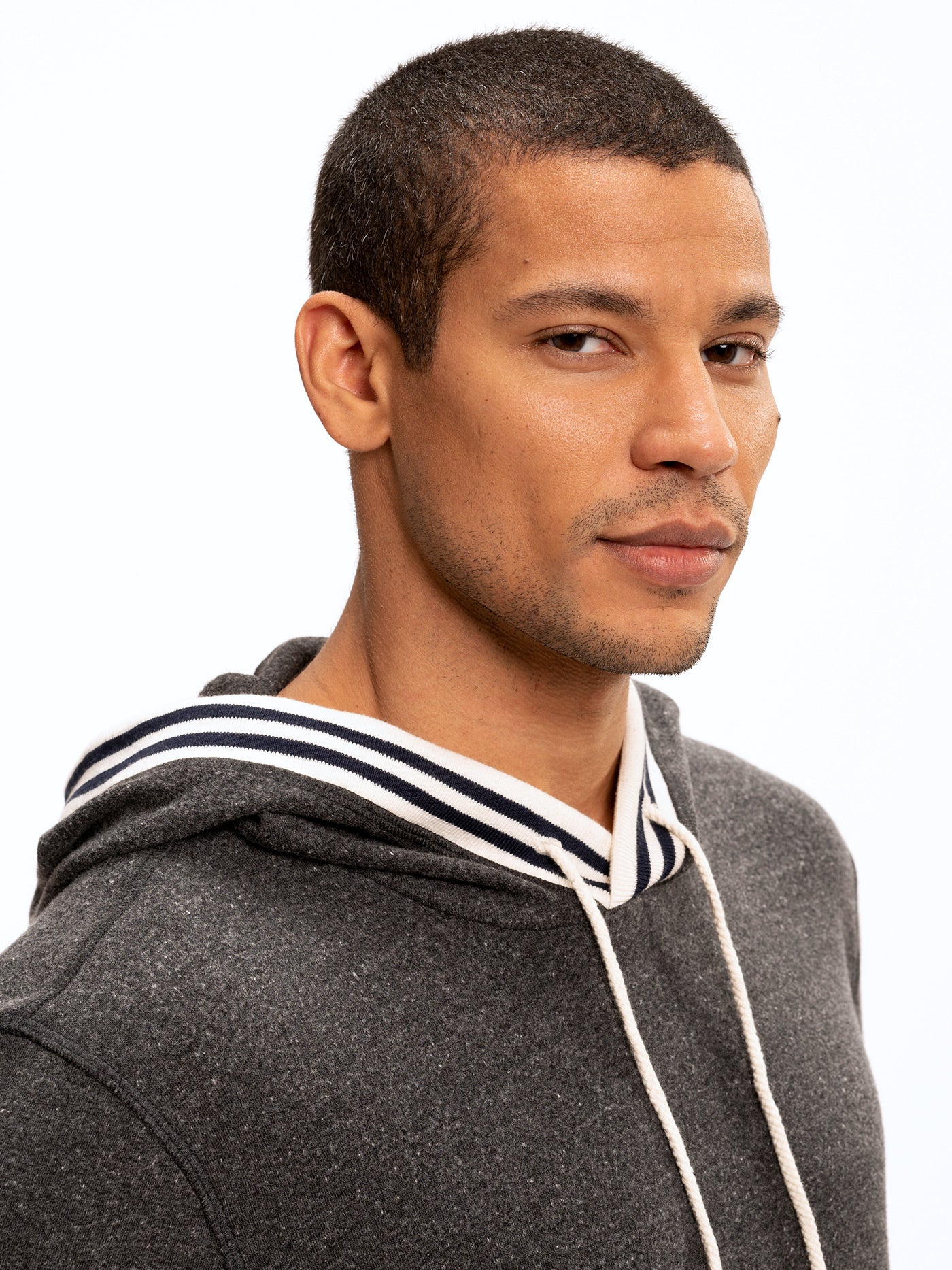 Tyson Contrast Rib Pullover Hoodie