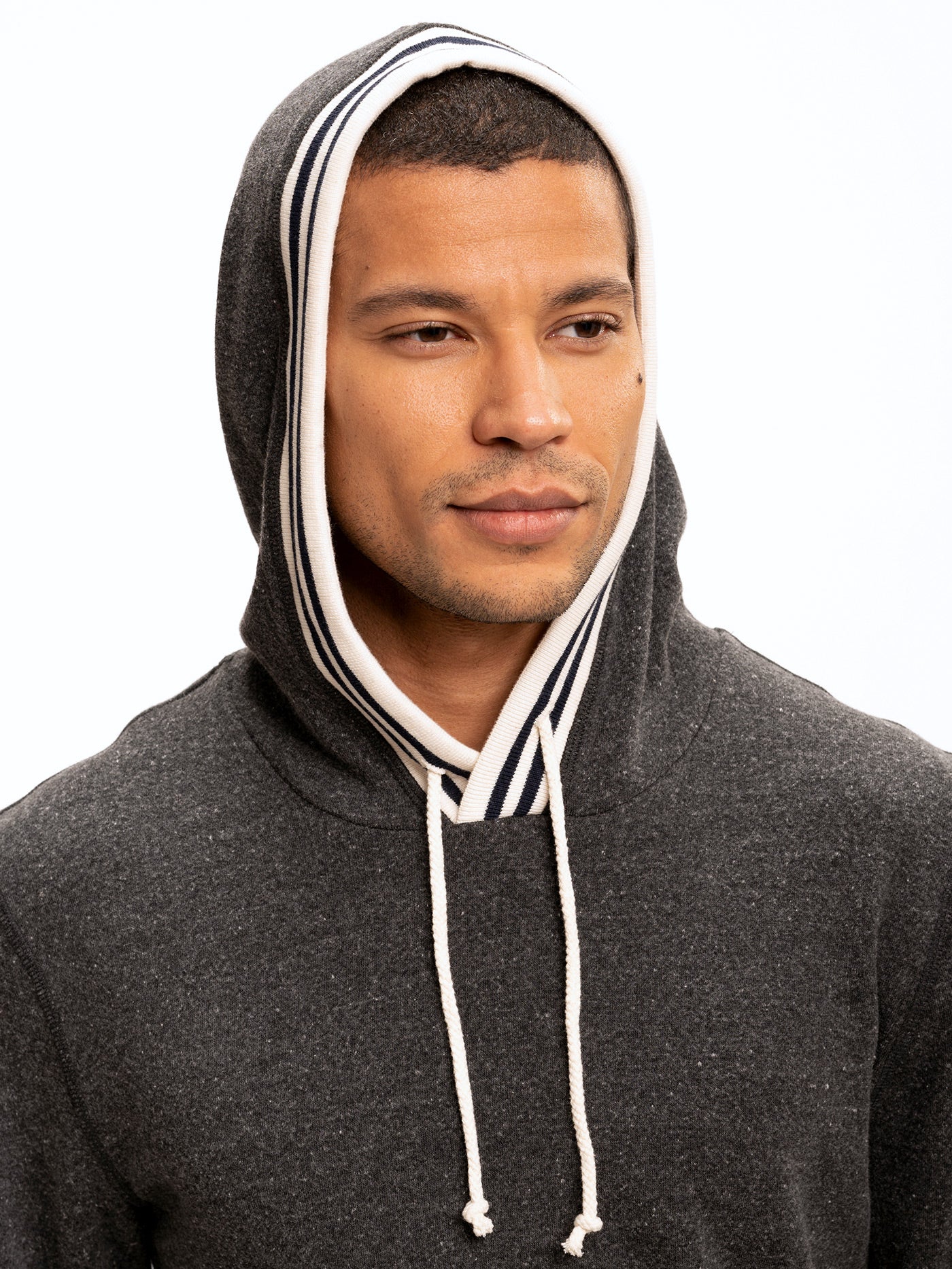 Tyson Contrast Rib Pullover Hoodie
