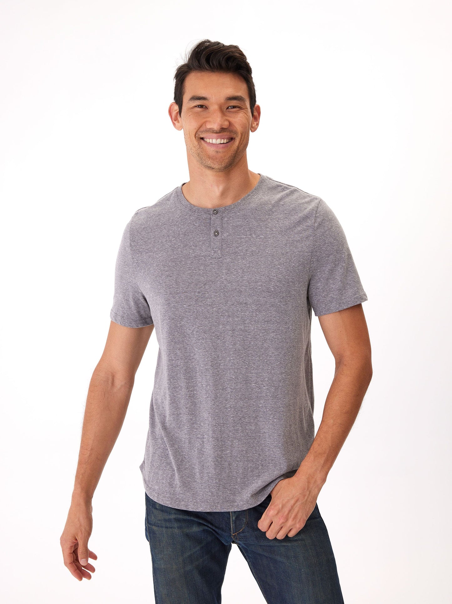 Baseline Short Sleeve Triblend Henley