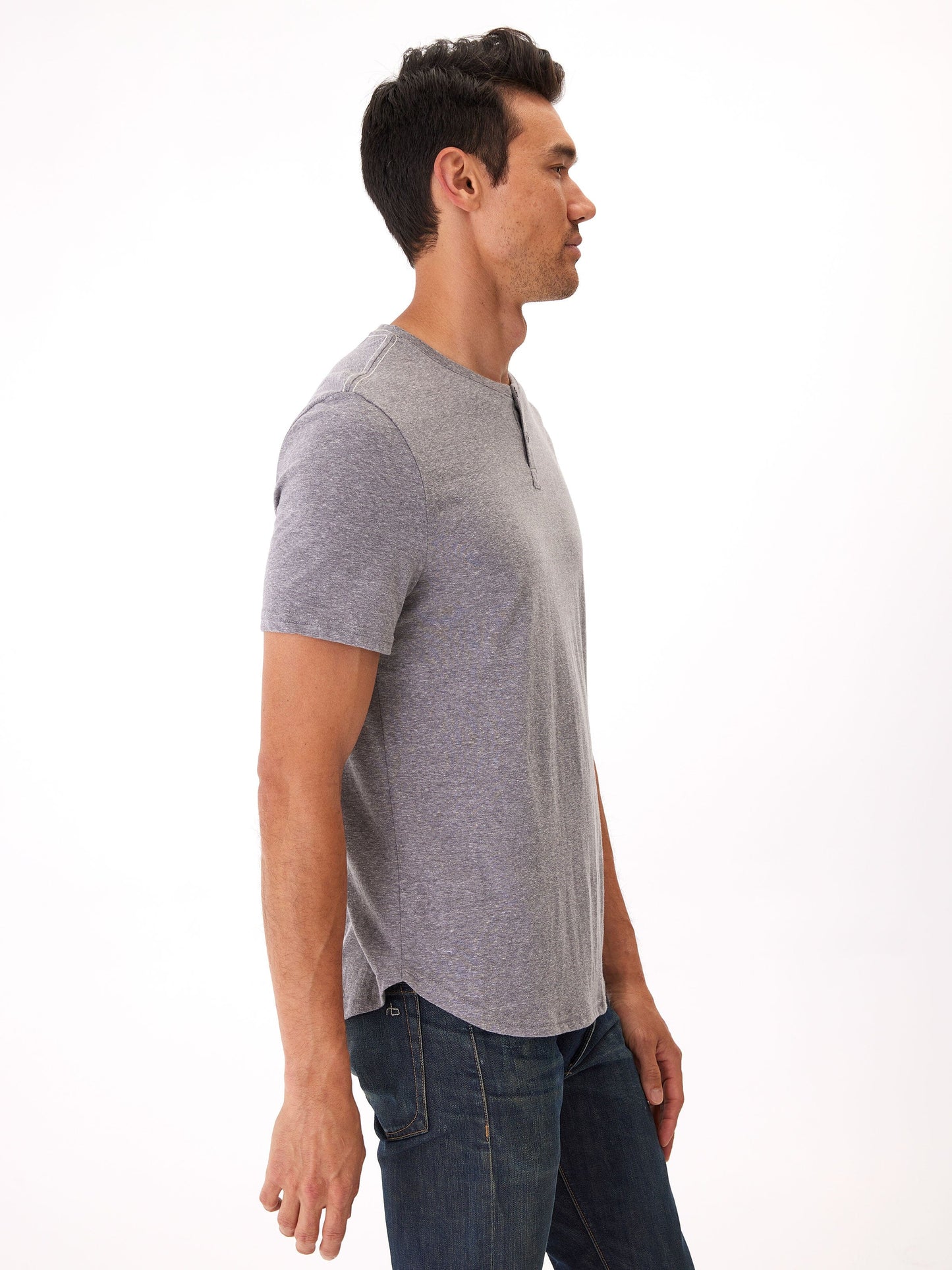 Baseline Short Sleeve Triblend Henley