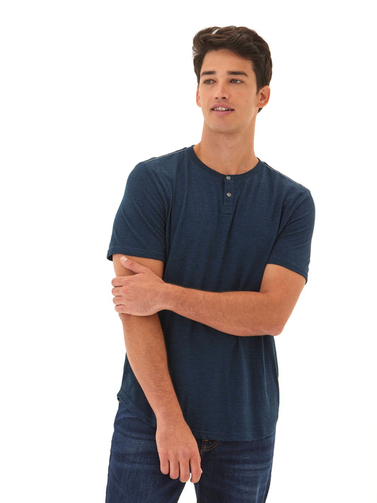 Baseline Short Sleeve Triblend Henley