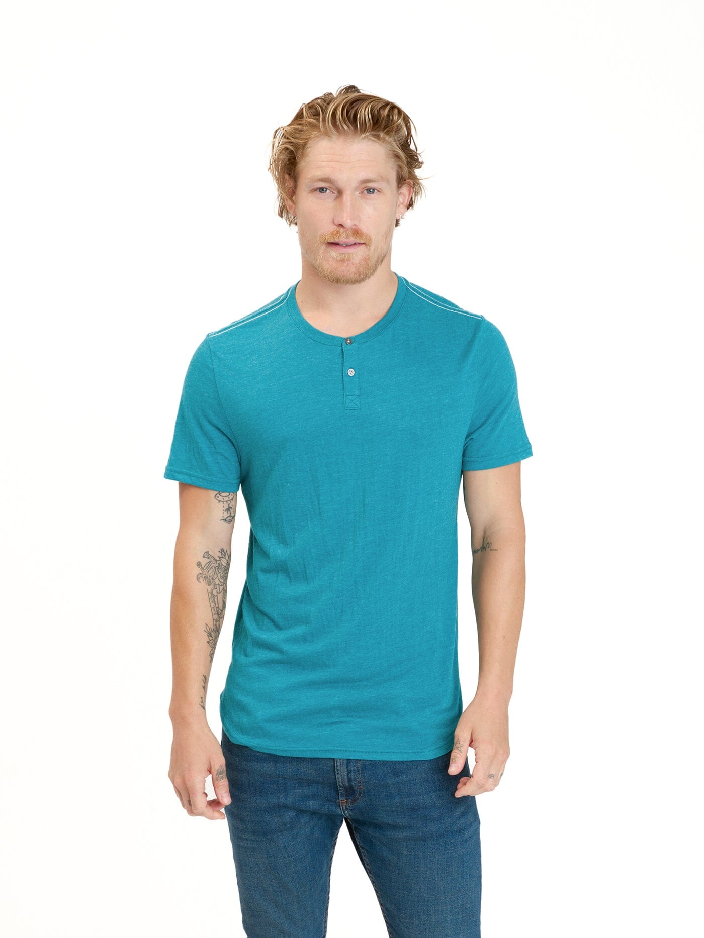 Baseline Short Sleeve Triblend Henley