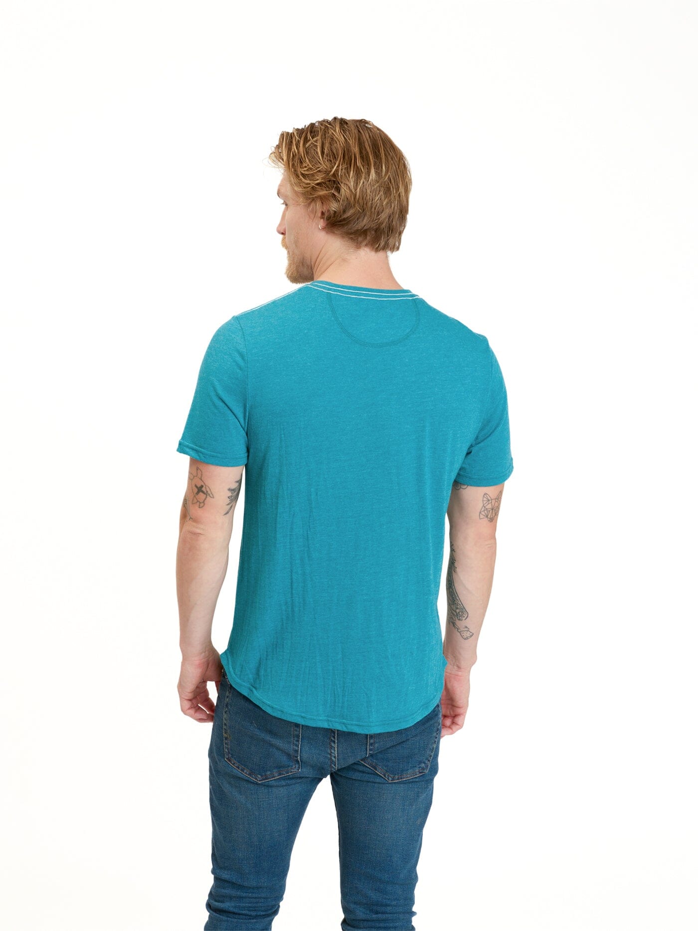 Baseline Short Sleeve Triblend Henley