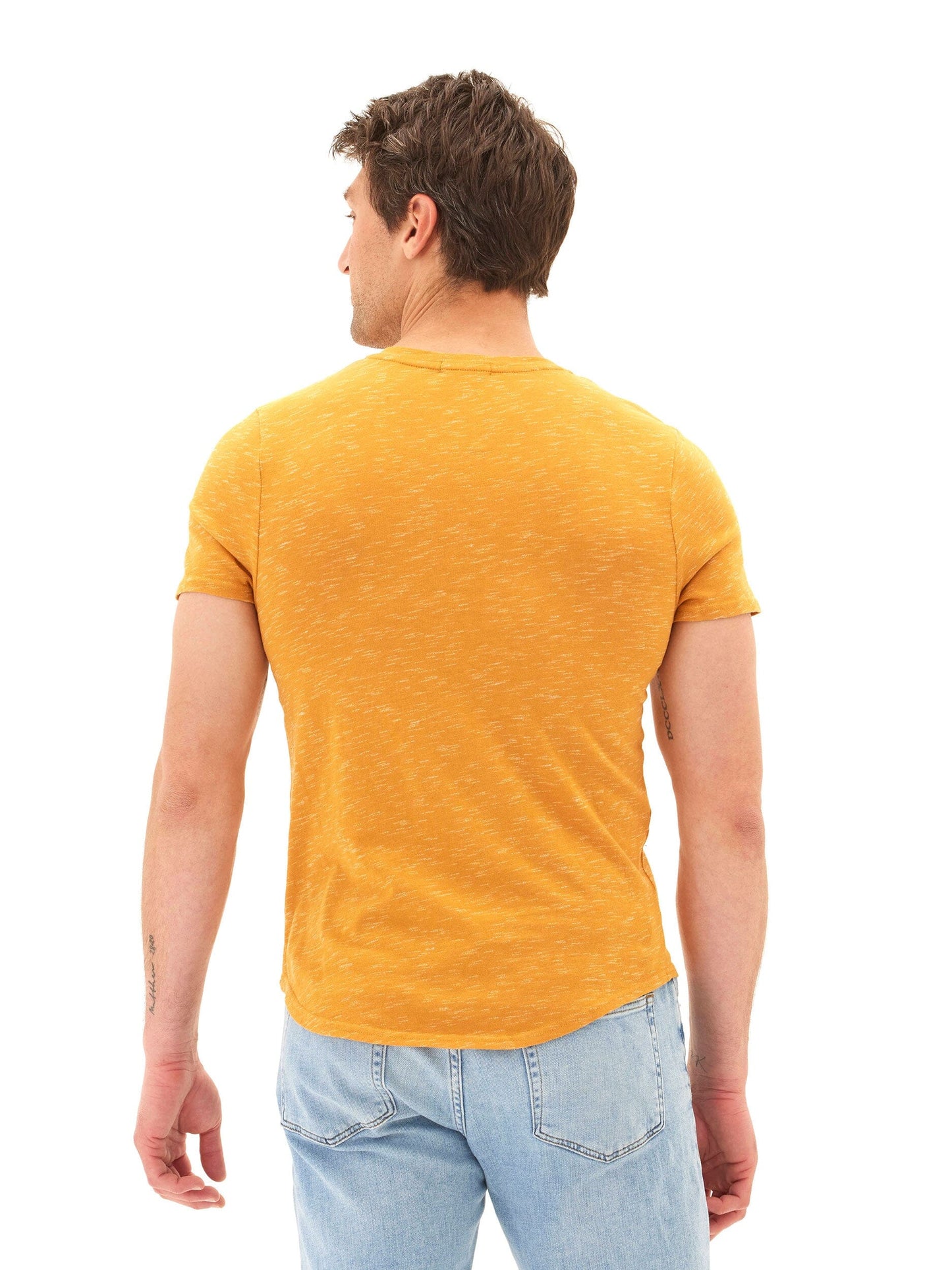 Two Tone Slub Jersey Henley