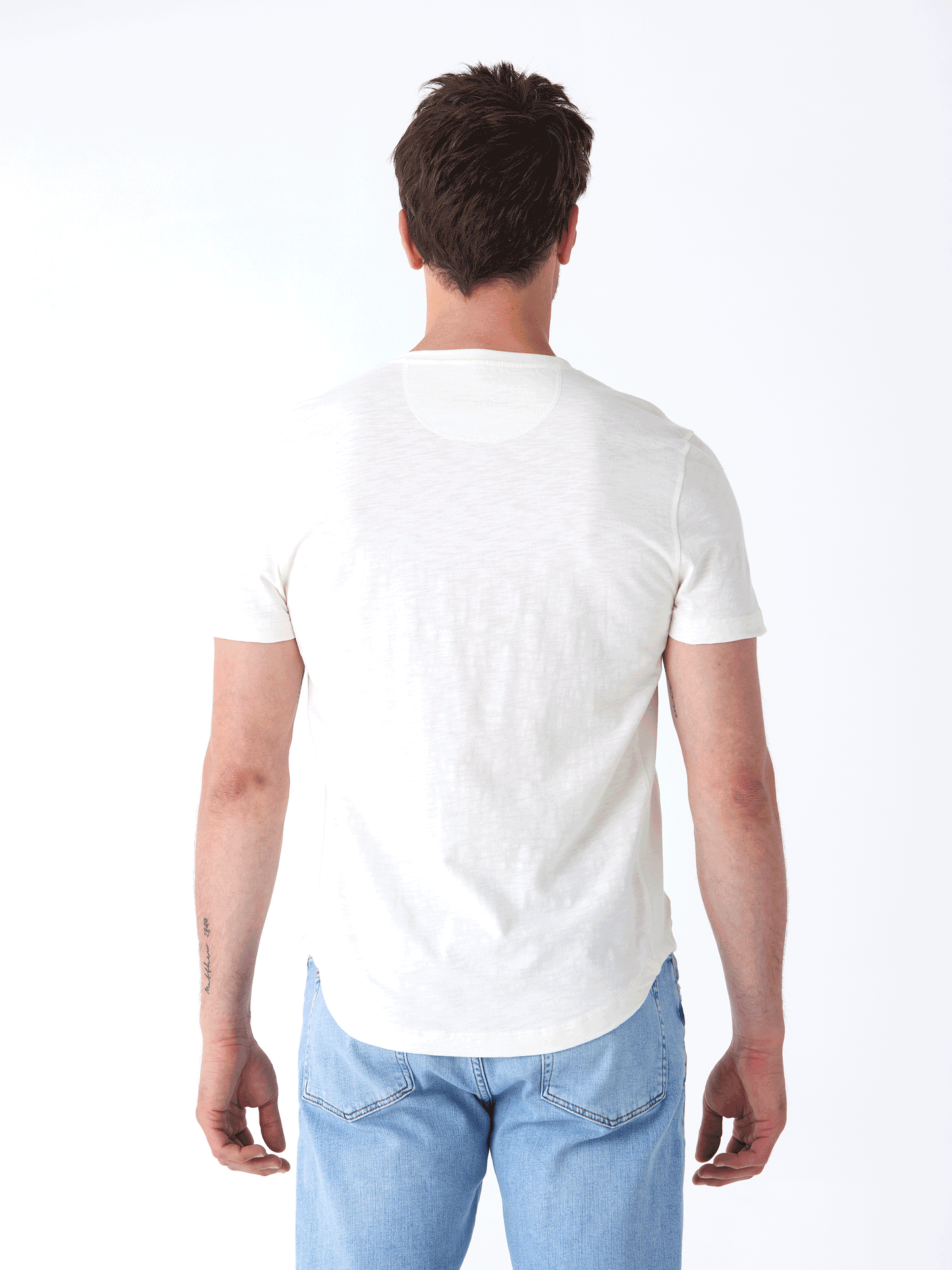 Heath Slub Jersey Short Sleeve Henley
