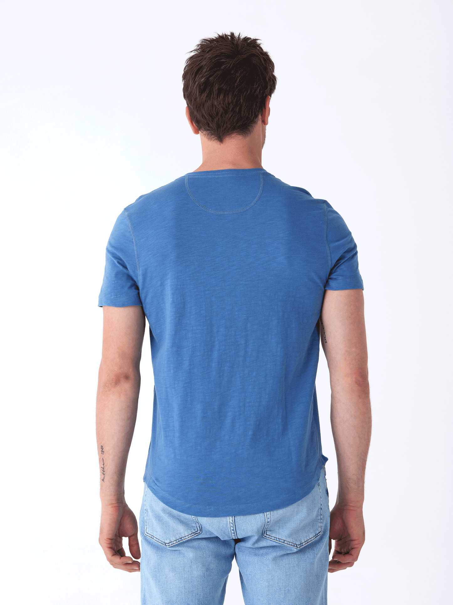 Heath Slub Jersey Short Sleeve Henley