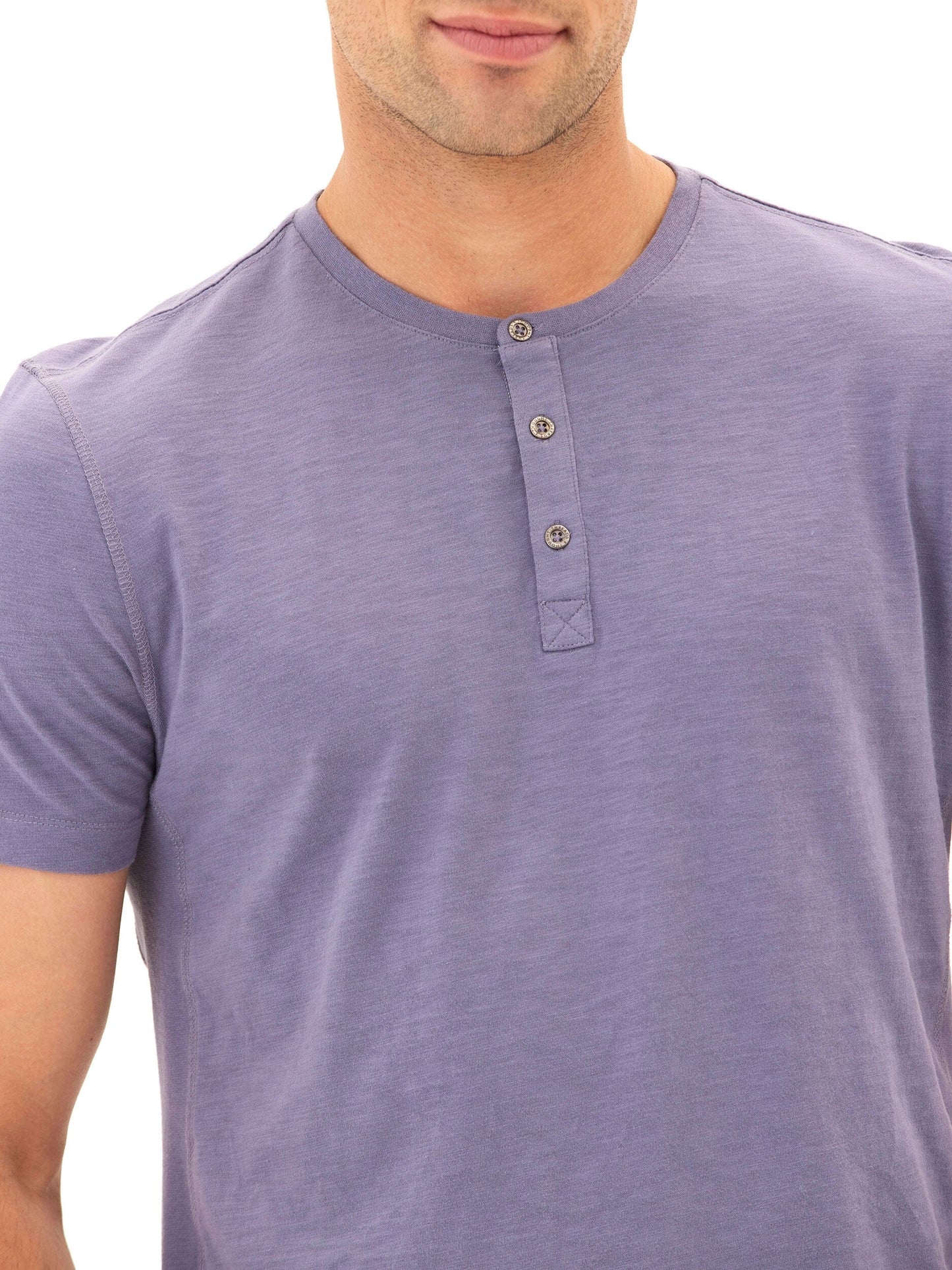 Heath Slub Jersey Short Sleeve Henley