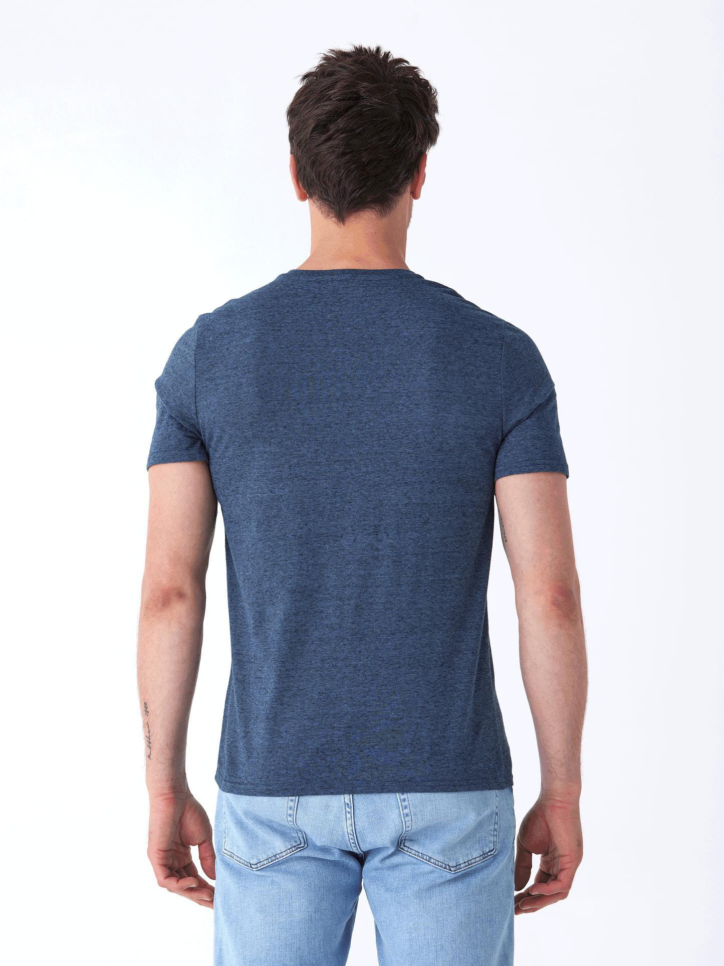 Black Fleck Triblend V-Neck Tee