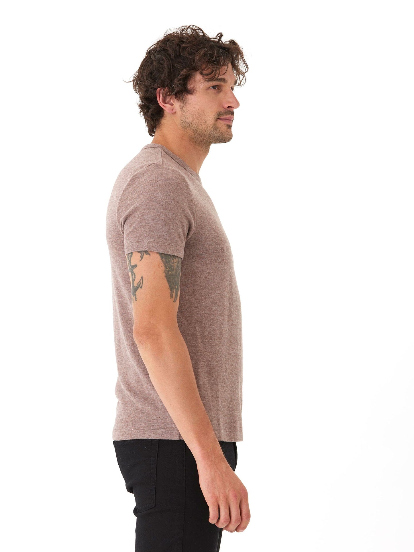 Gil Sweater Knit Short Sleeve Tee