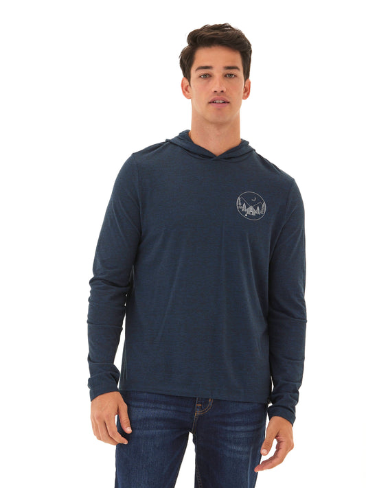 Triblend Embroidery Hoodie Tee