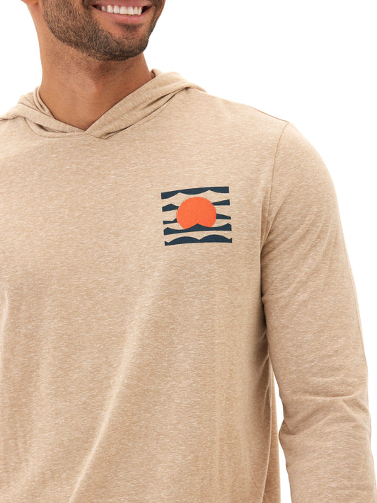 Triblend Embroidery Hoodie Tee