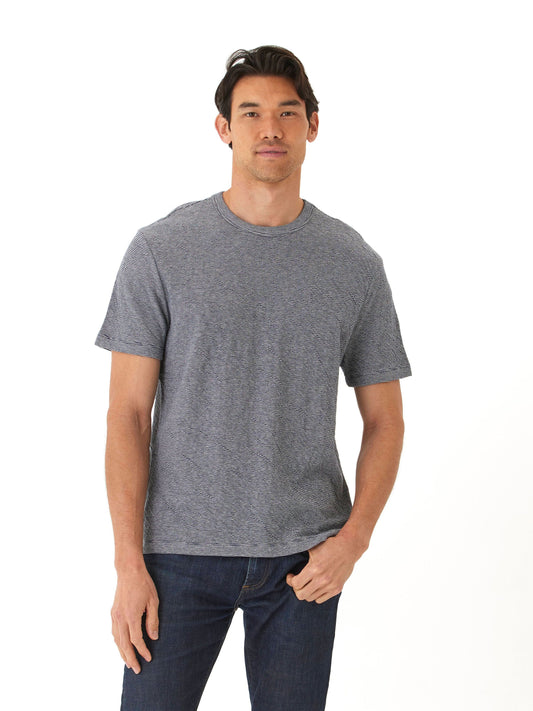 Shawn Double Face Knit Short Sleeve Crew Tee