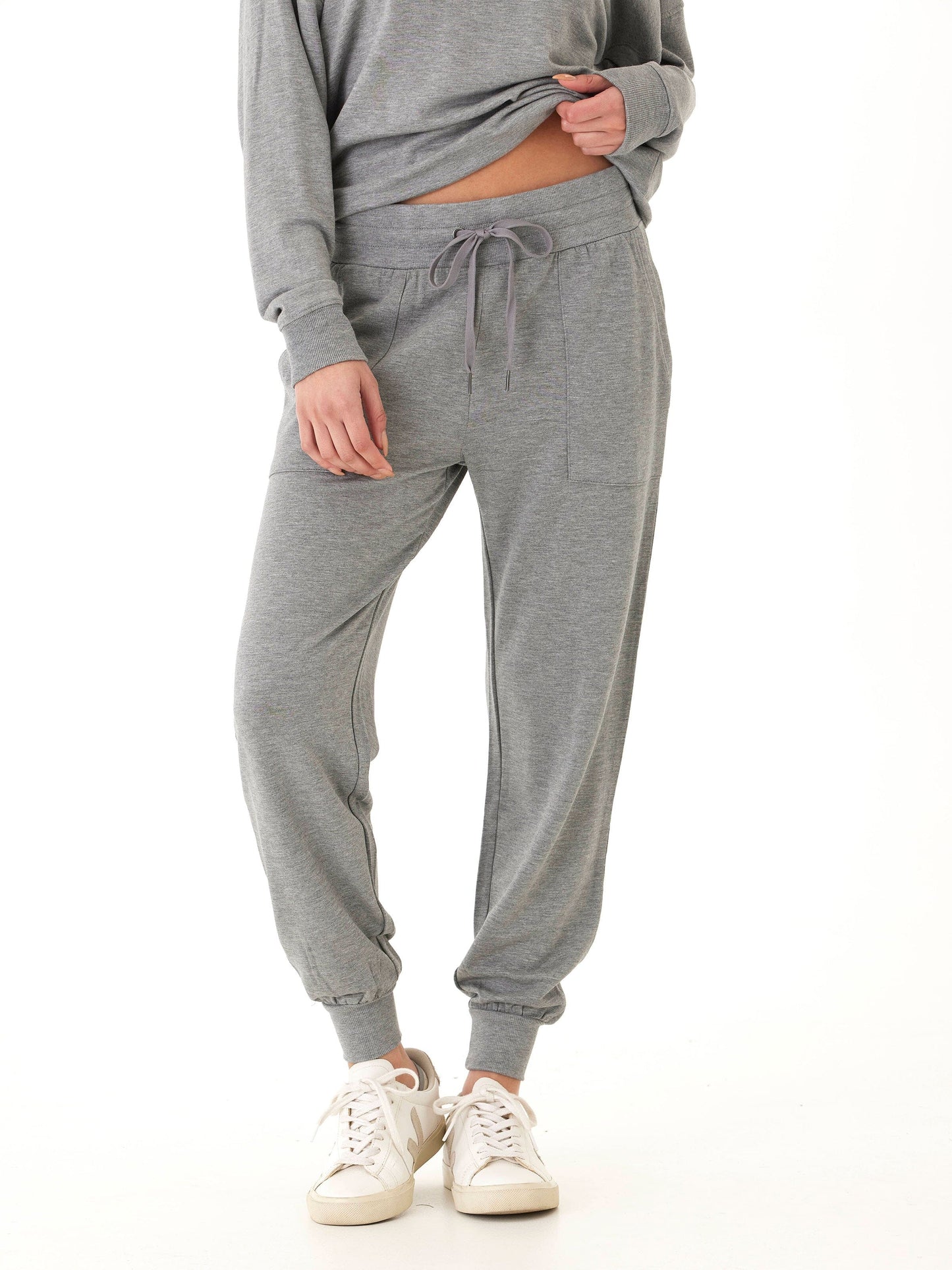 Liara Feather Fleece Pocket Jogger