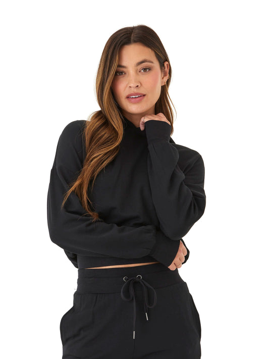 Wenda Feather Fleece Pullover Hoodie