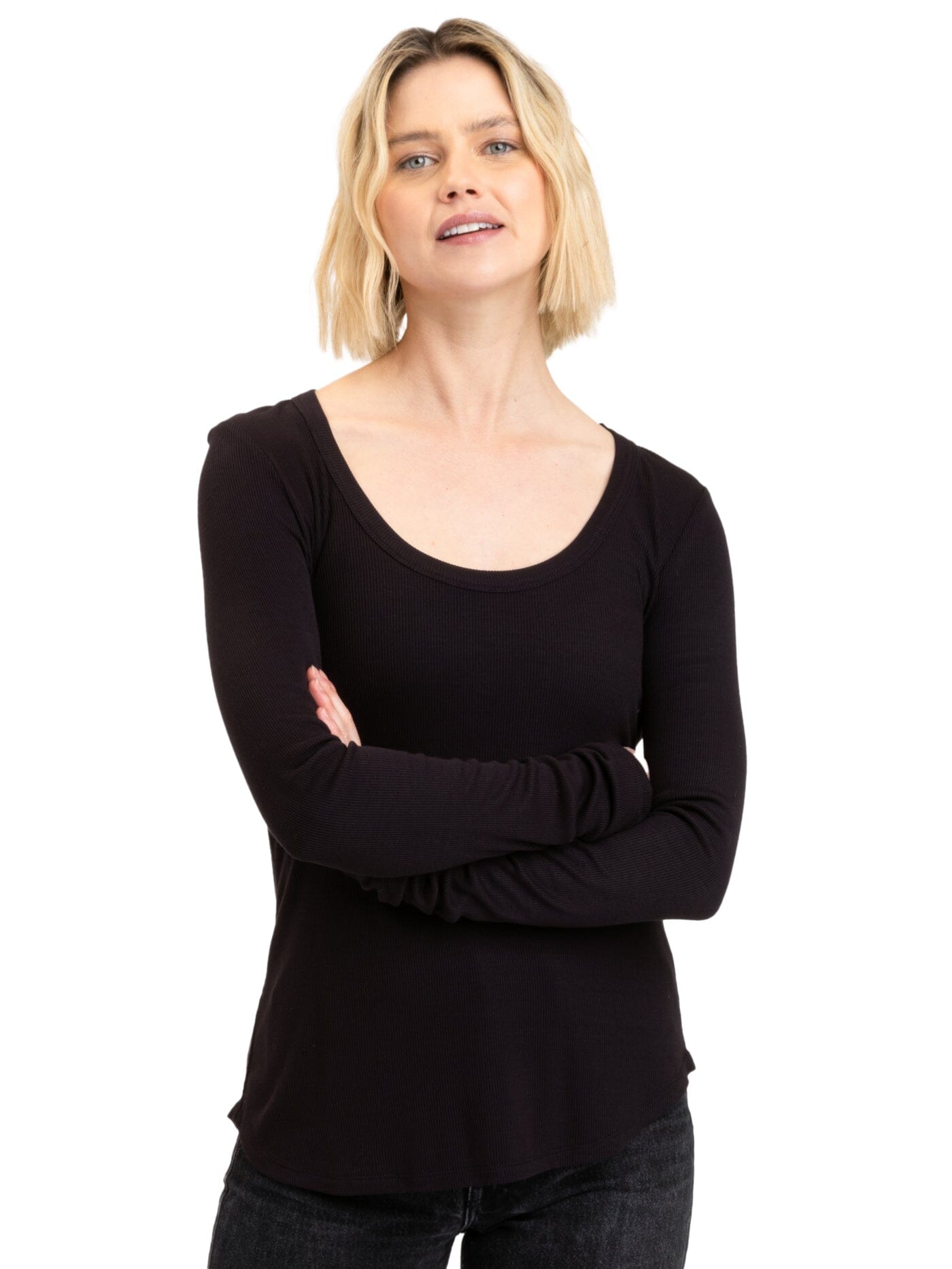 Tessa Feather Rib Long Sleeve