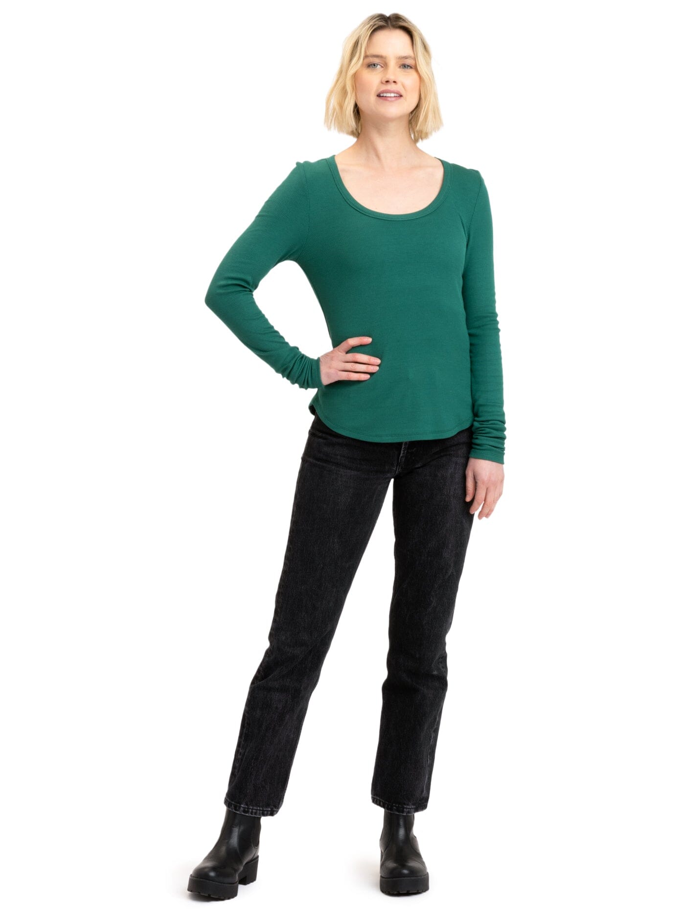 Tessa Feather Rib Long Sleeve