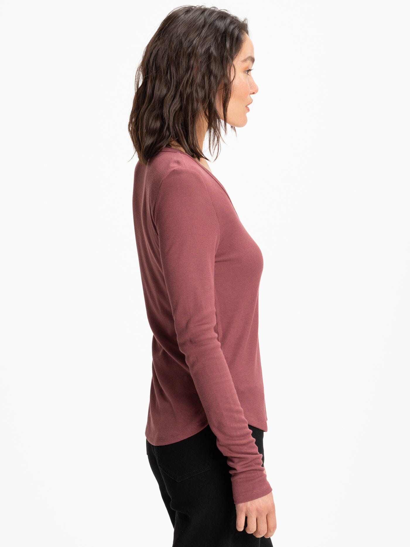 Tessa Feather Rib Long Sleeve