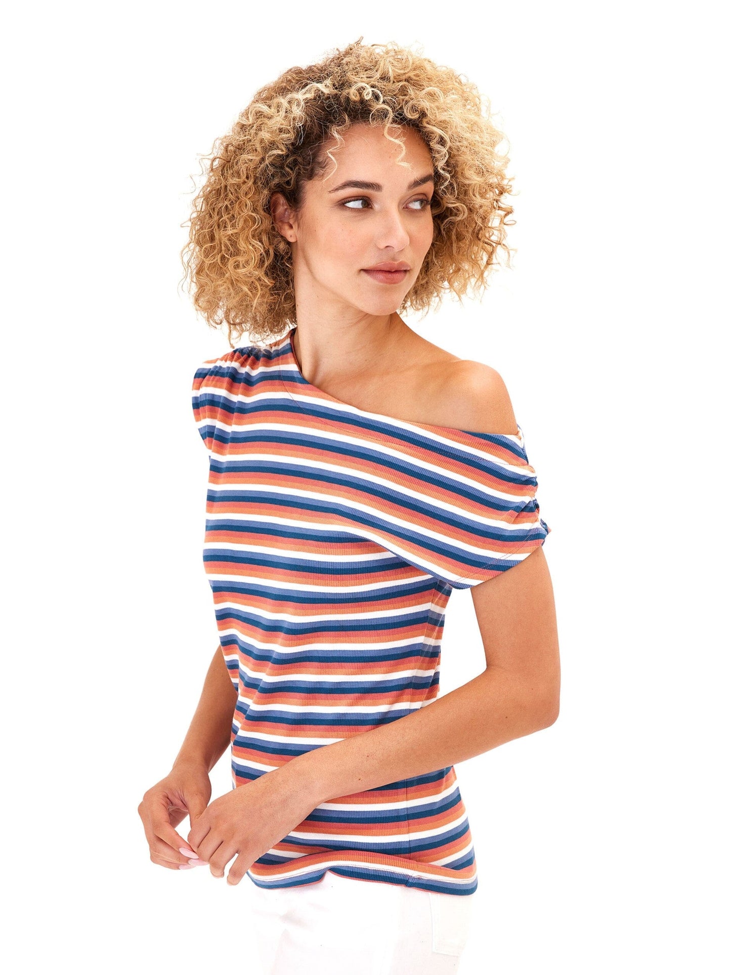 Leoni Feather Rib Short Sleeve