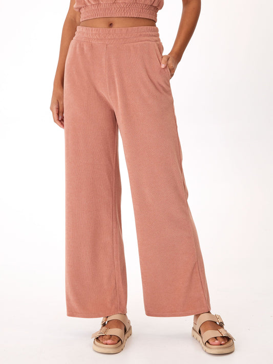Sharie Towel Terry Wide Leg Pant