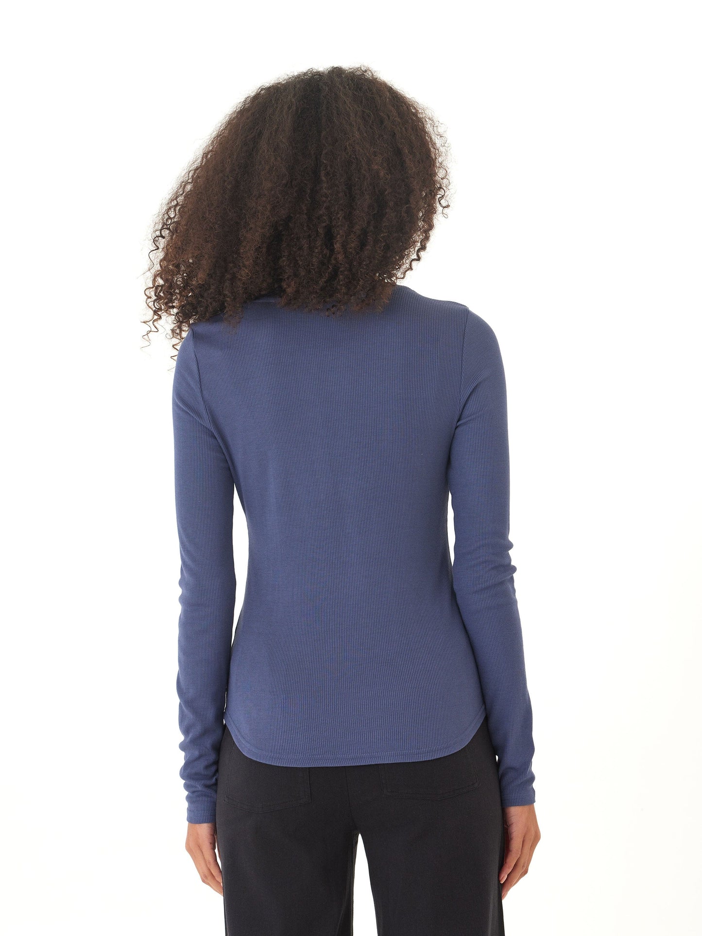 Akia Feather Rib Long Sleeve Henley