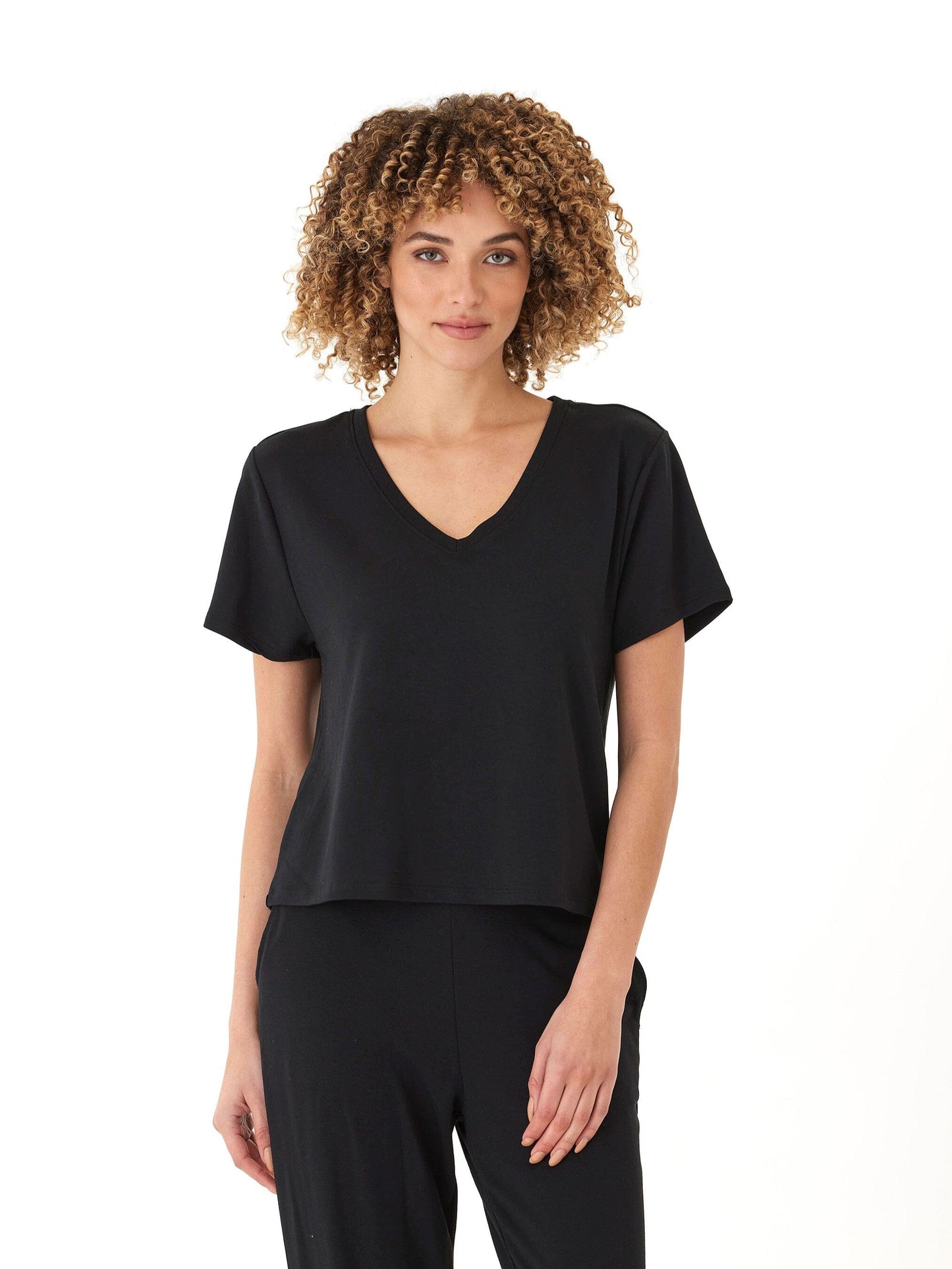 Bettine Modal Terry V-Neck Tee