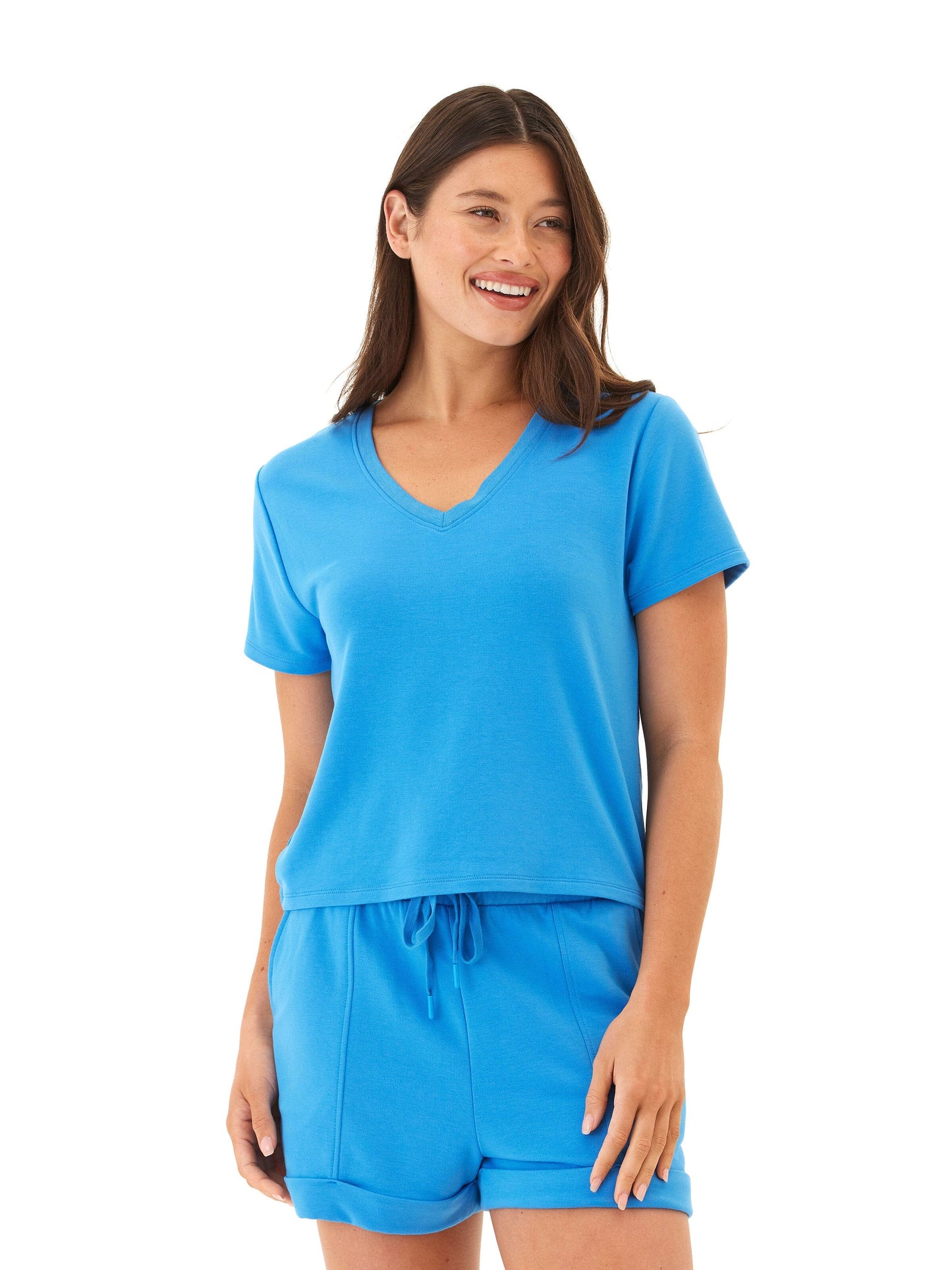 Bettine Modal Terry V-Neck Tee