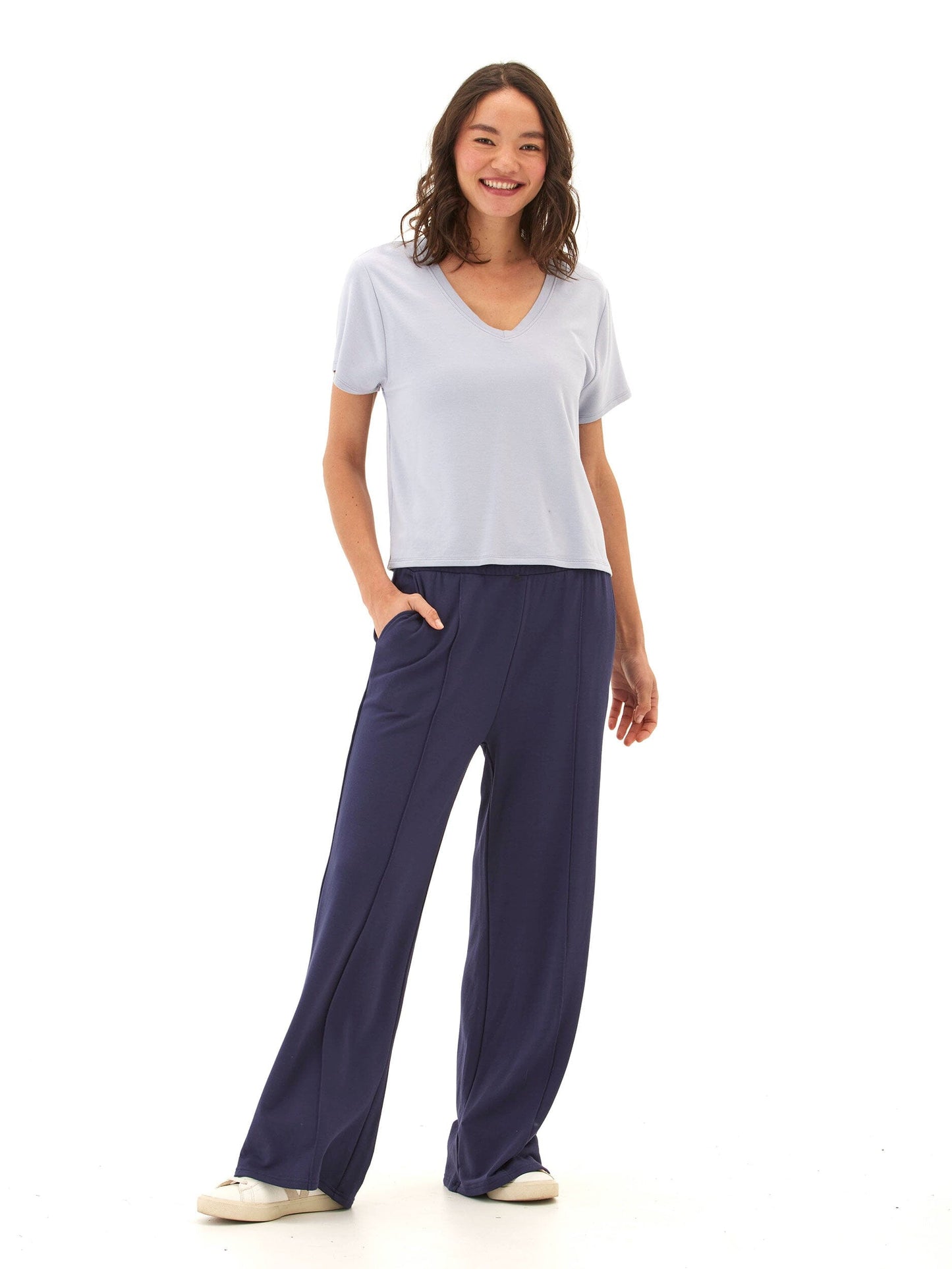 Bettine Modal Terry V-Neck Tee