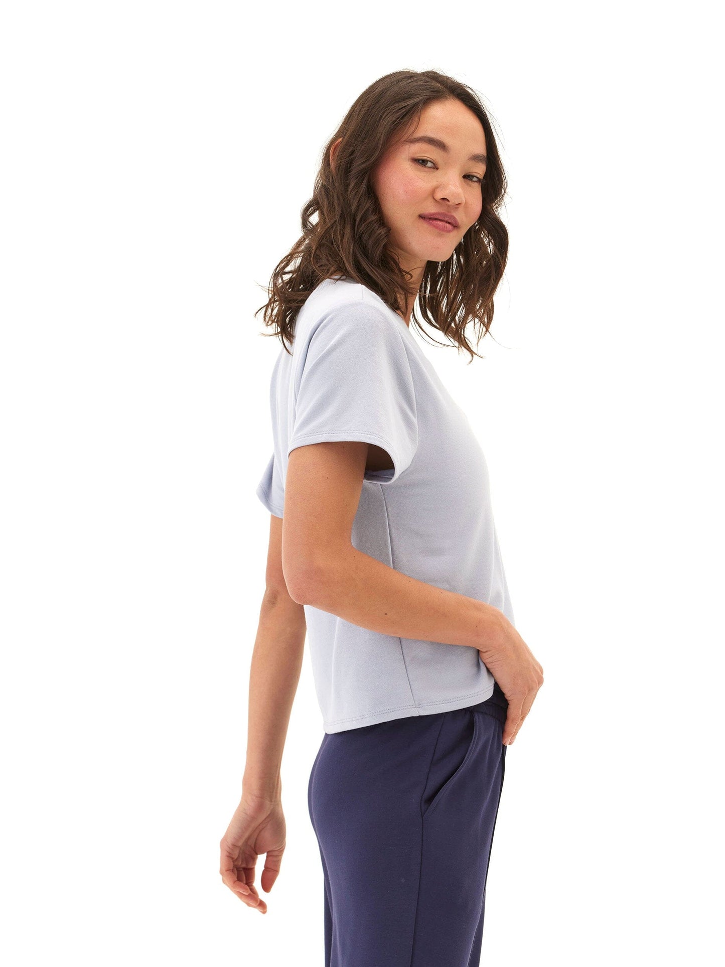 Bettine Modal Terry V-Neck Tee