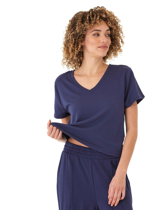 Bettine Modal Terry V-Neck Tee