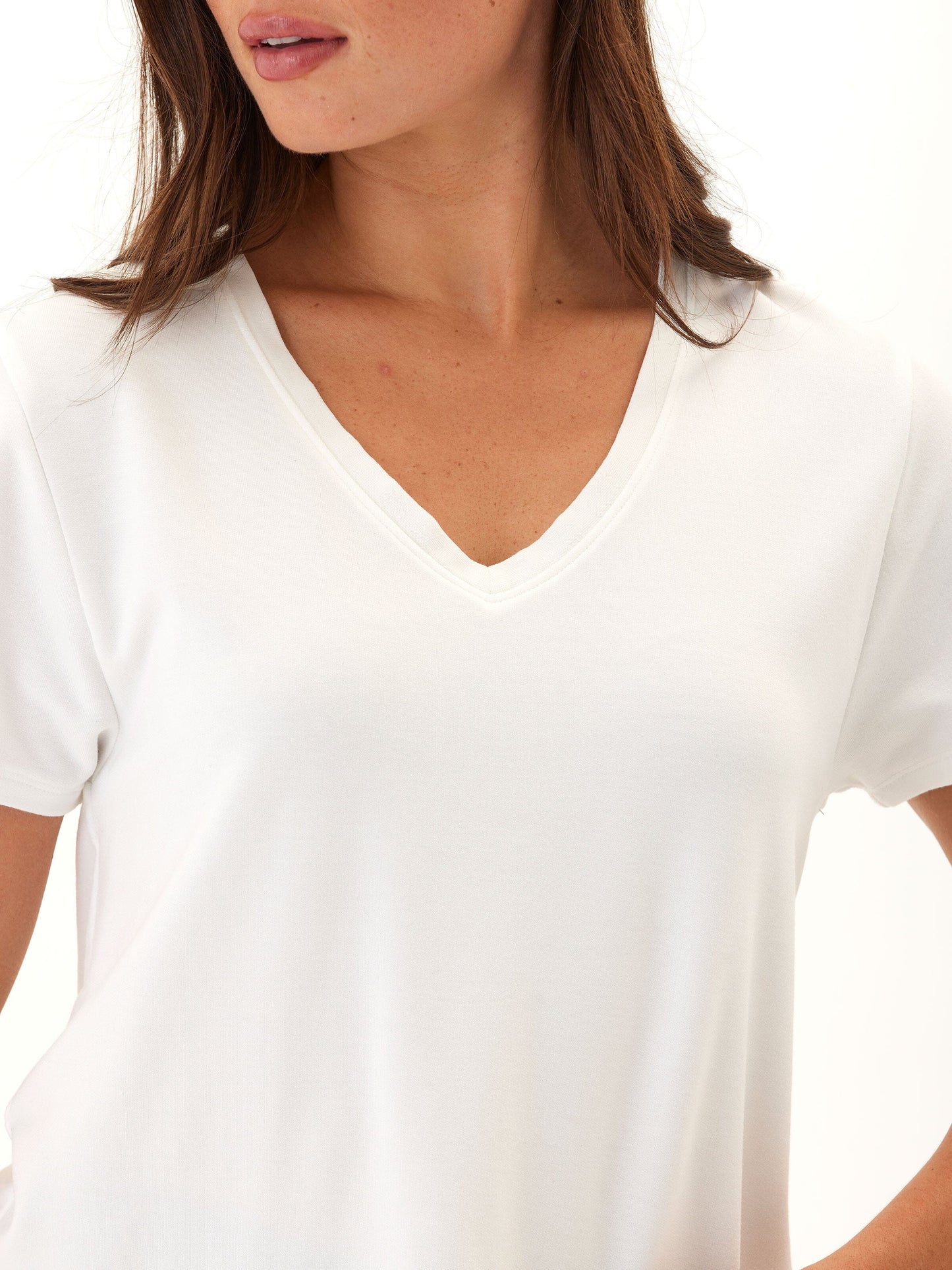 Bettine Modal Terry V-Neck Tee