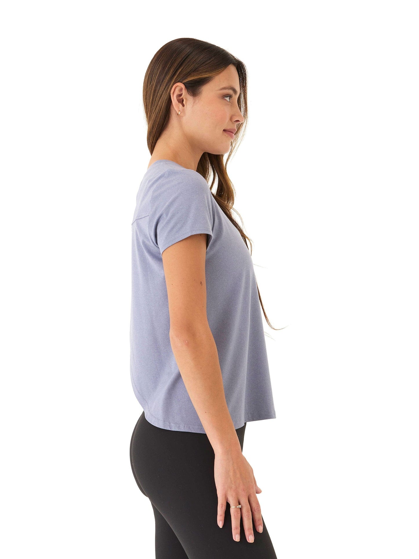 Gemella Luxe Jersey Tulip-Back Short Sleeve Top