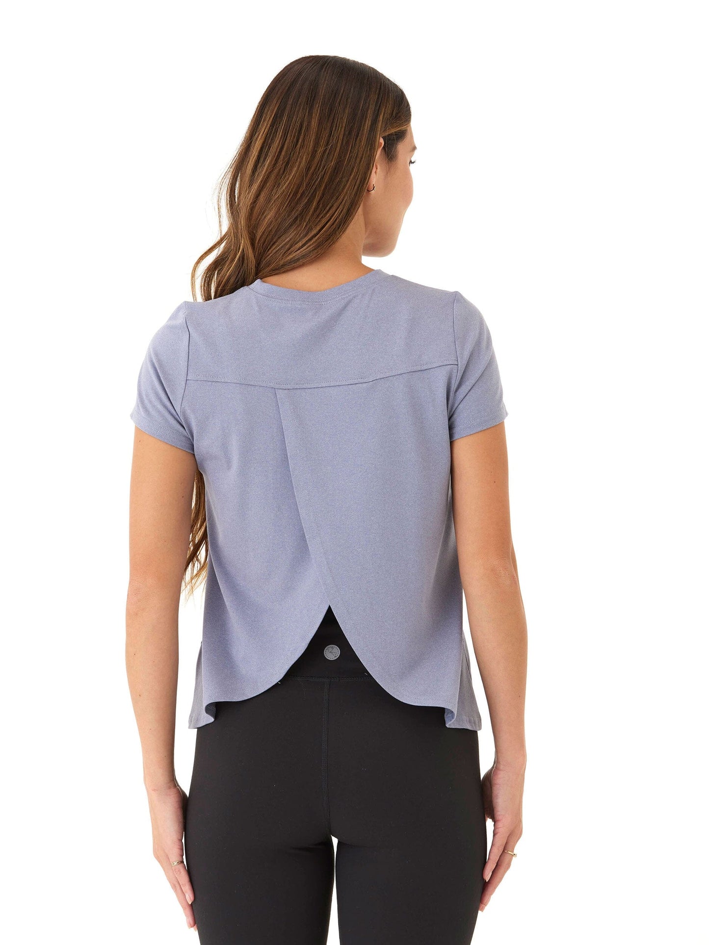Gemella Luxe Jersey Tulip-Back Short Sleeve Top