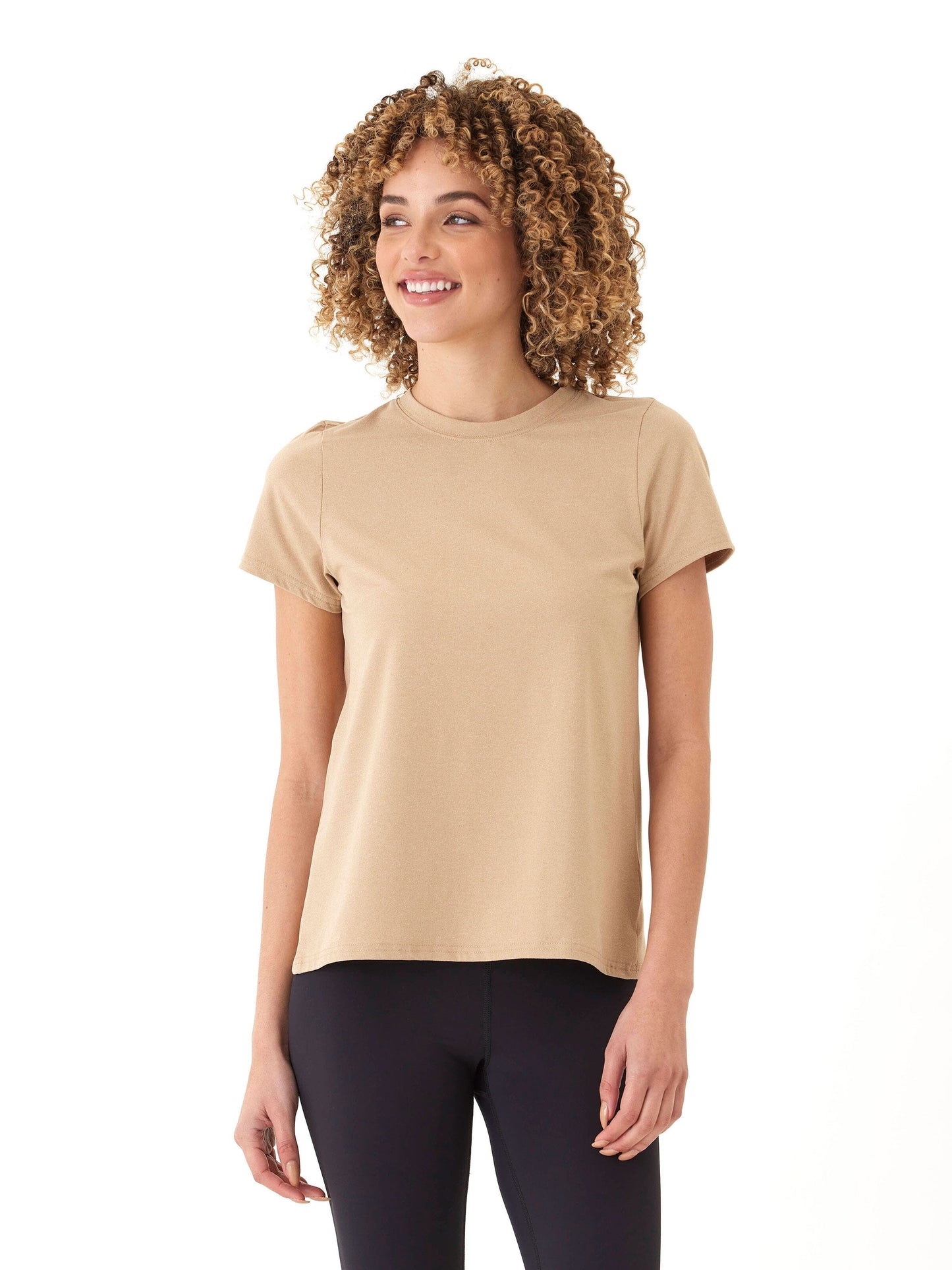 Gemella Luxe Jersey Tulip-Back Short Sleeve Top