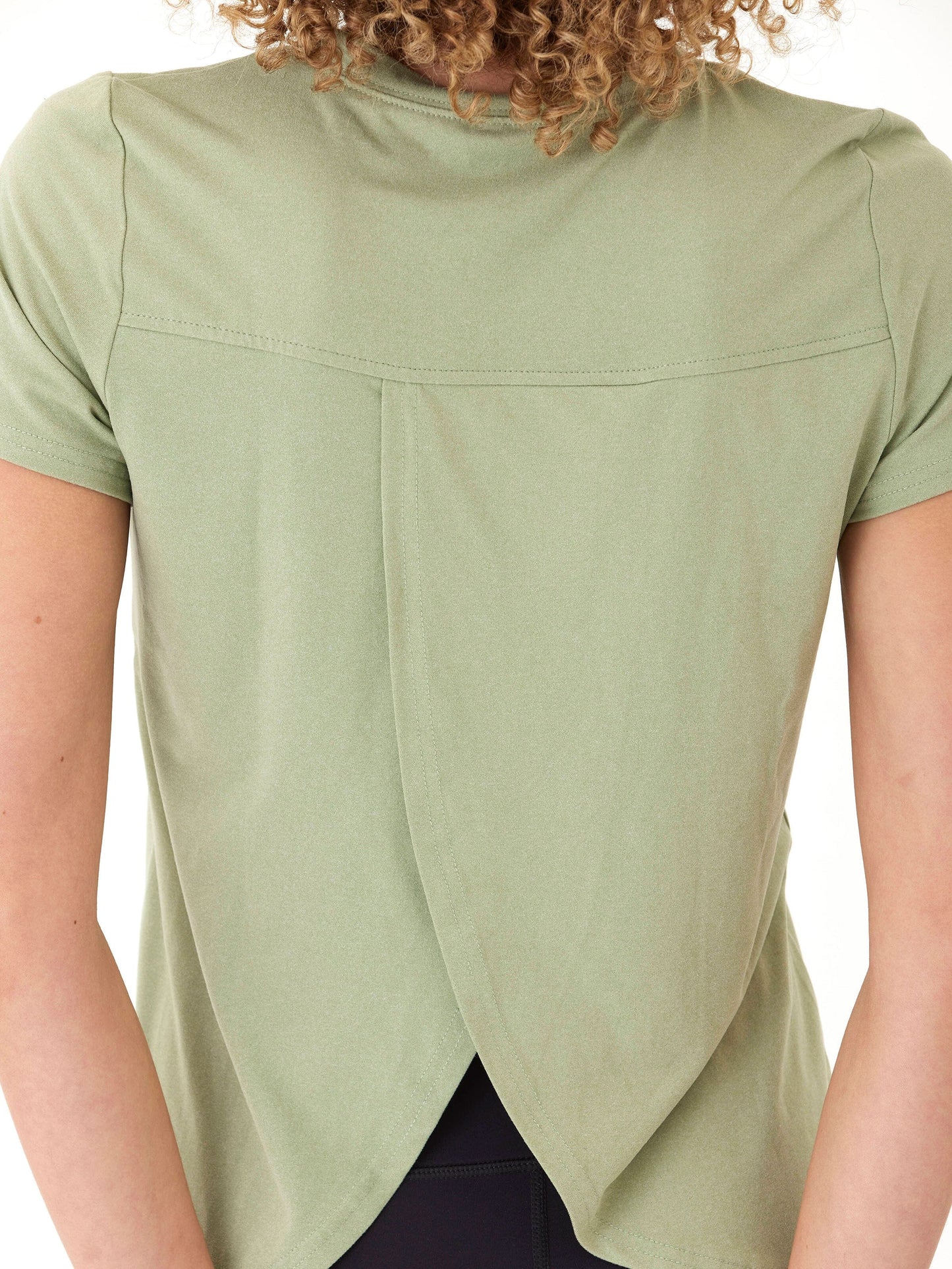 Gemella Luxe Jersey Tulip-Back Short Sleeve Top
