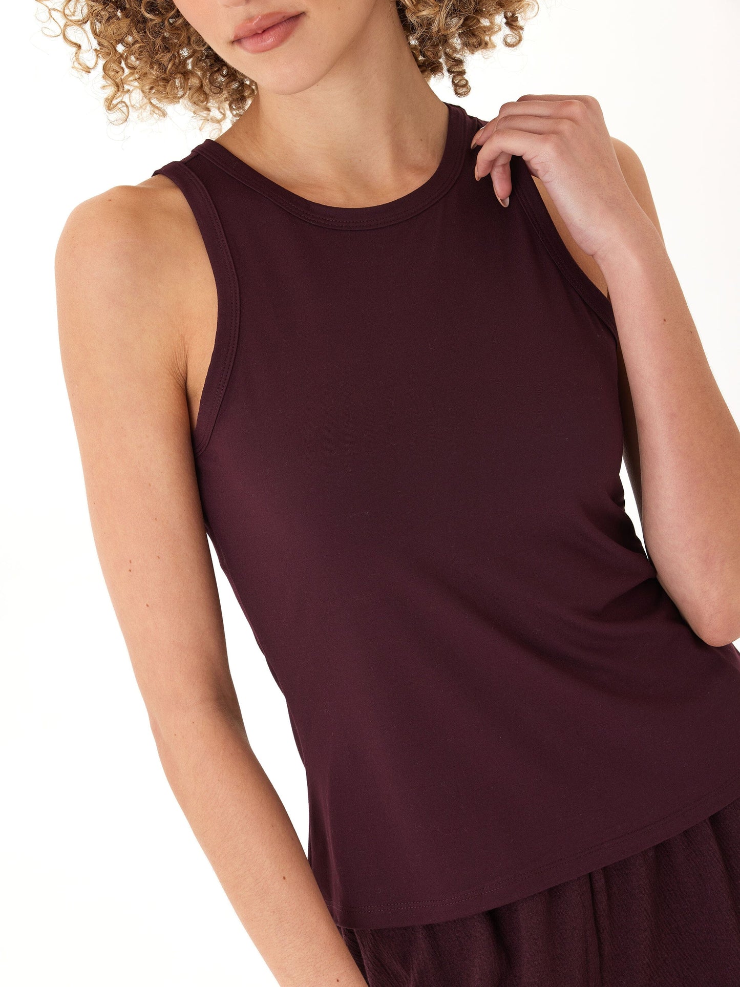 Bailey Luxe Jersey High Neck Tank