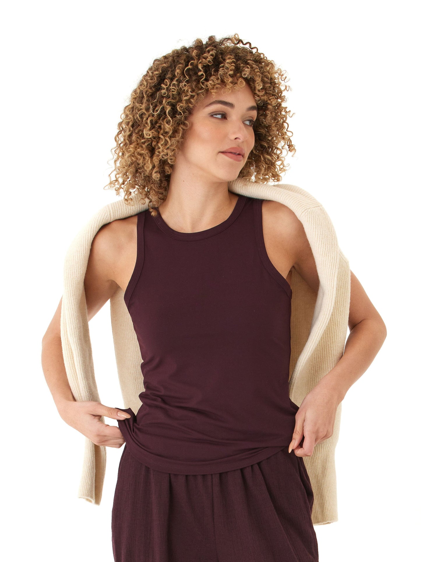 Bailey Luxe Jersey High Neck Tank