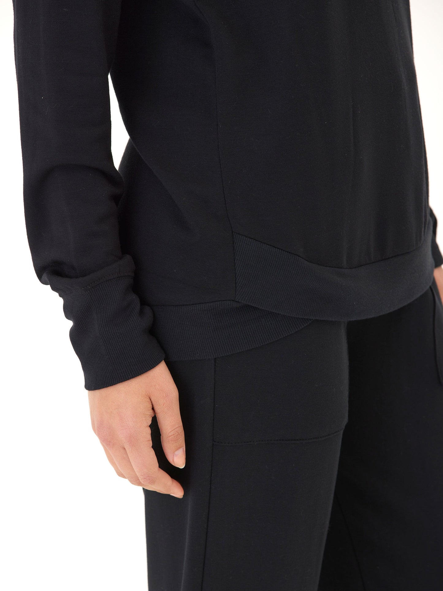 Cannon Feather Fleece Tulip Hem Tunic Sweatshirt