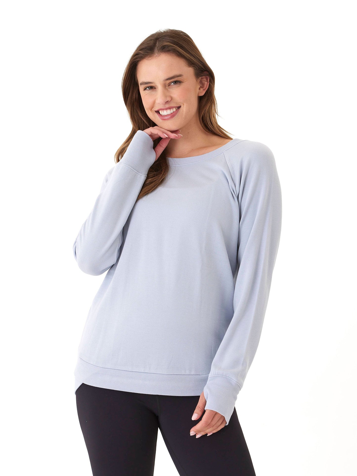 Cannon Feather Fleece Tulip Hem Tunic Sweatshirt