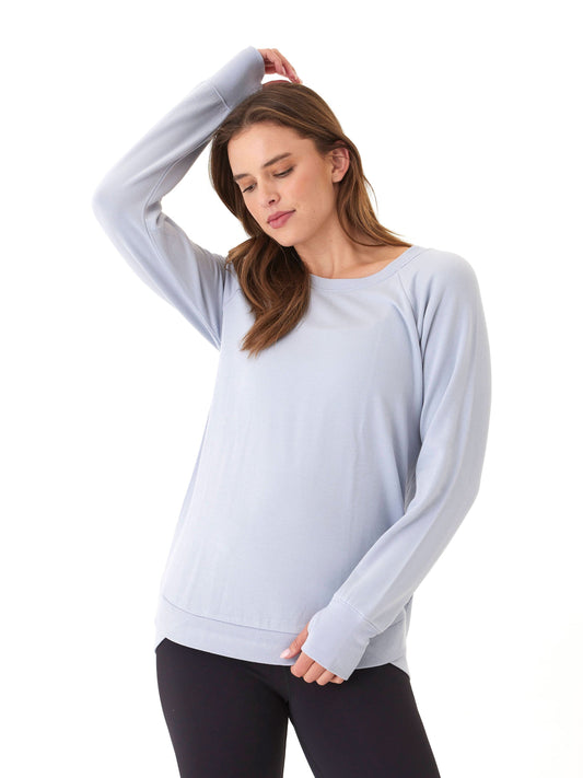 Cannon Feather Fleece Tulip Hem Tunic Sweatshirt