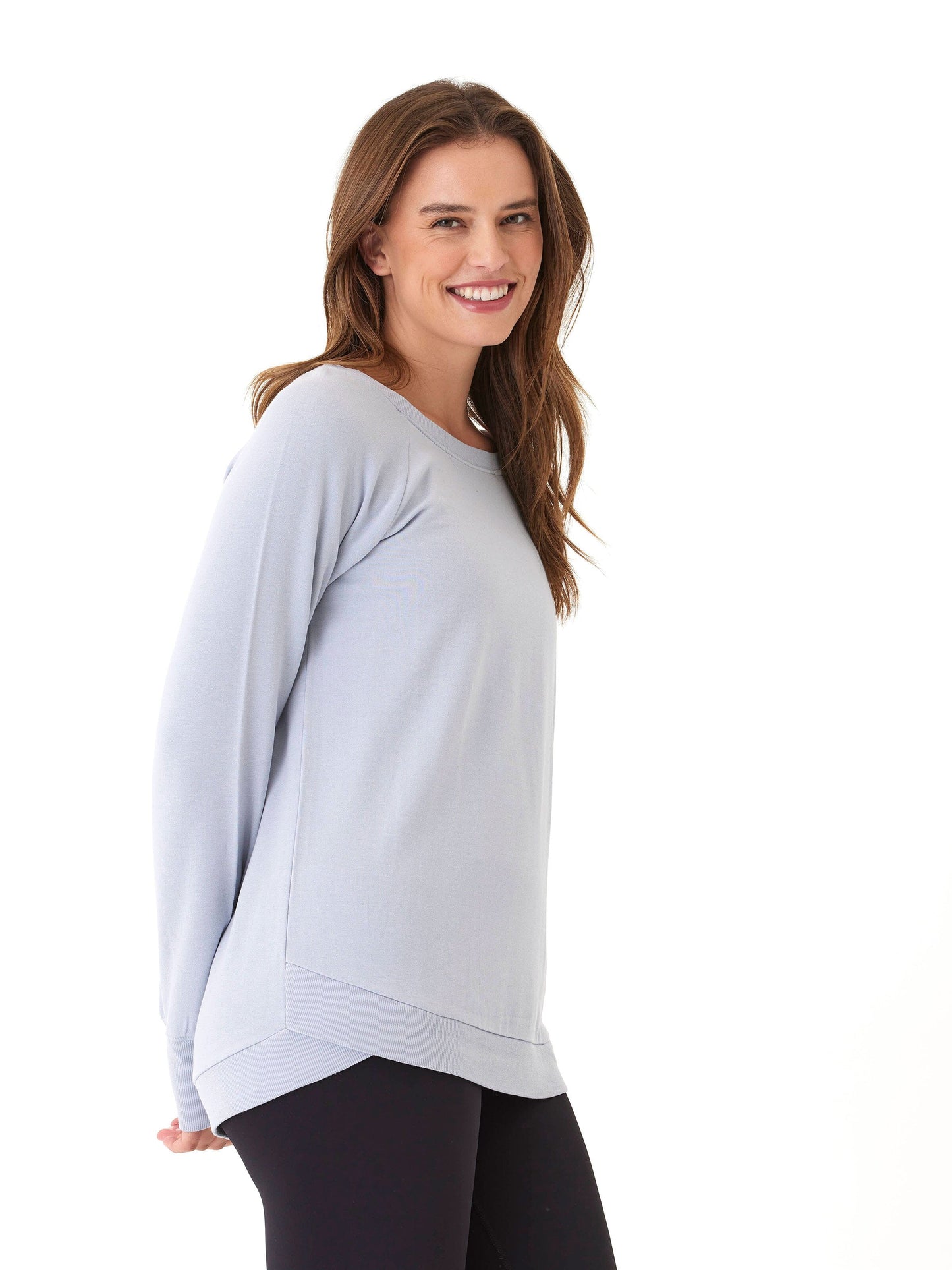 Cannon Feather Fleece Tulip Hem Tunic Sweatshirt